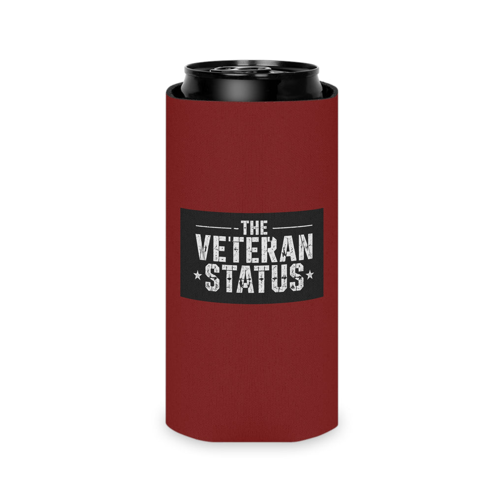 Veteran Status Can Cooler – American Flag Beer Koozie