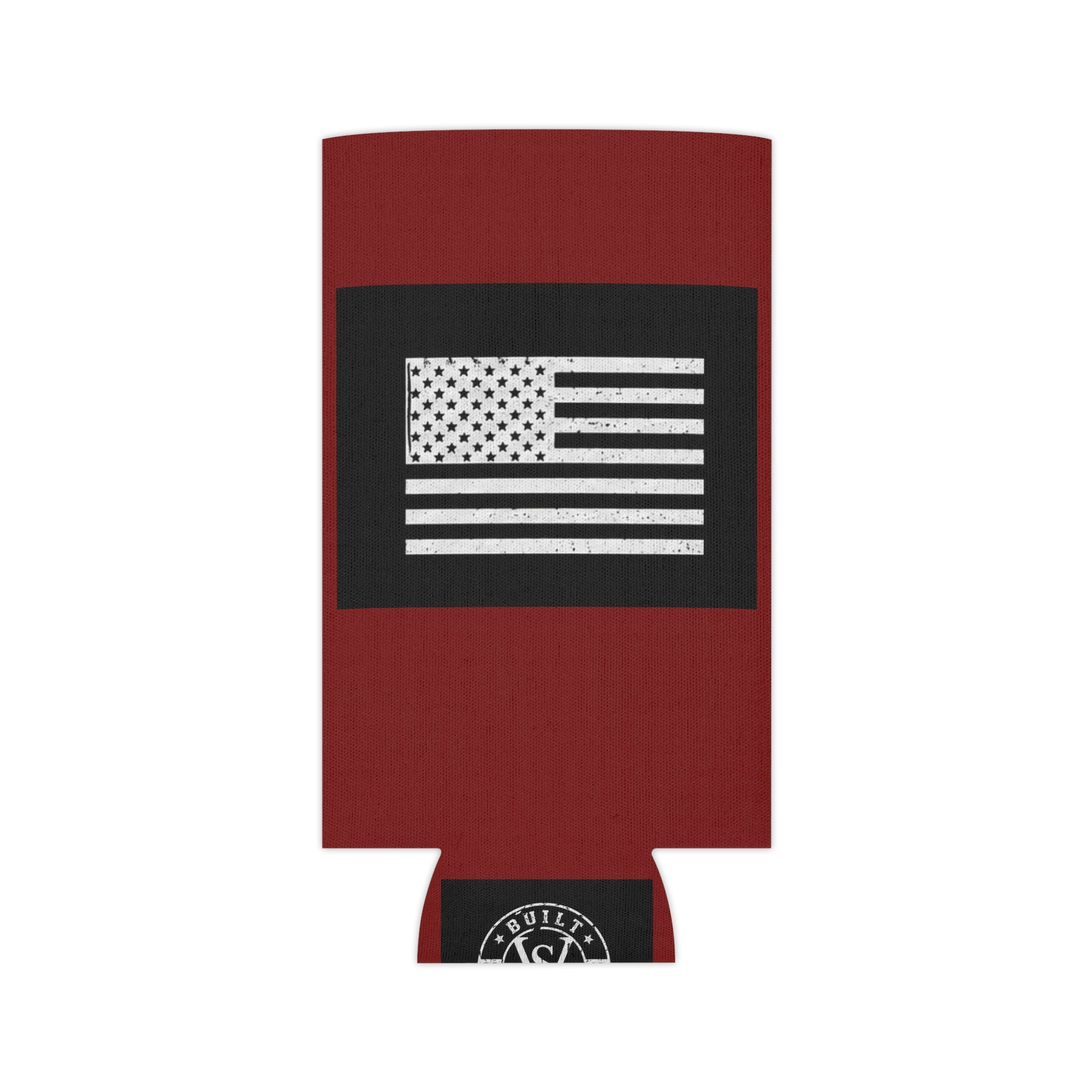 Veteran Status Can Cooler – American Flag Beer Koozie