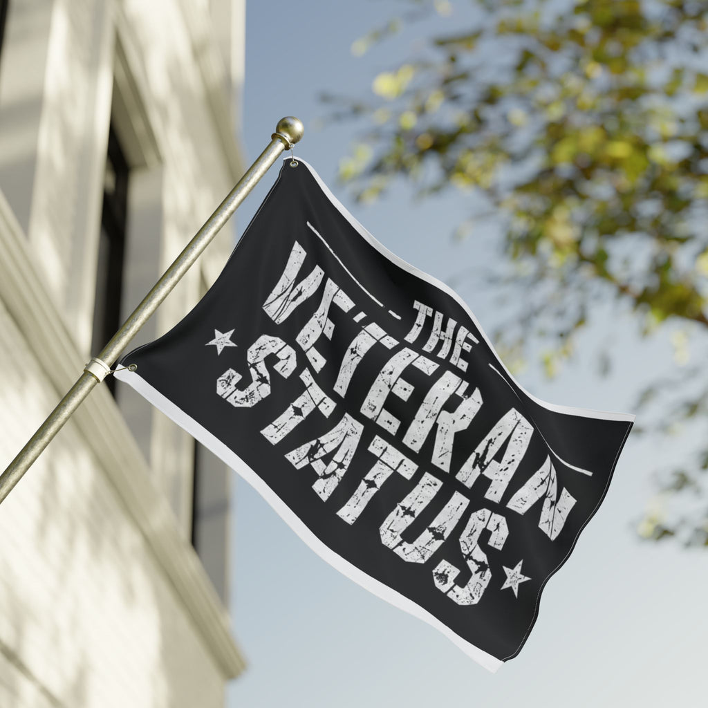 Veteran Status Double-Sided Flag — Distressed American Military Pride Garden Flag