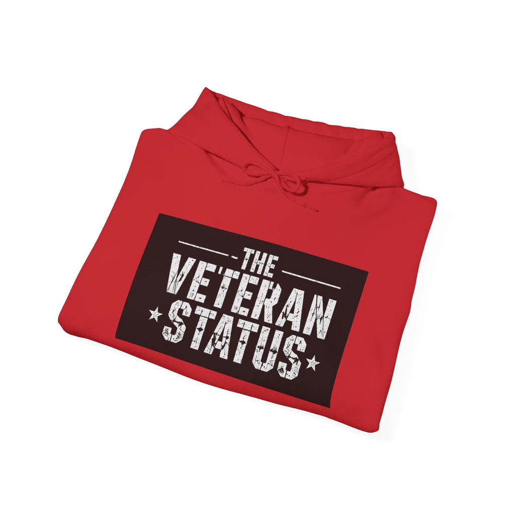 Veteran Status Hoodie – Military Pride Pullover with Sleeve Flag & Emblem
