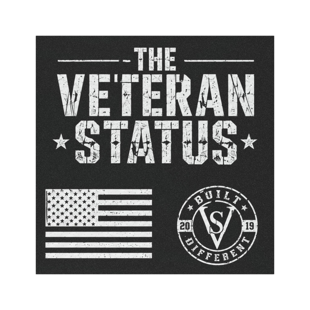 Veteran Status Car Magnet — 'The Veteran Status' Patriotic Military Magnetic Decal