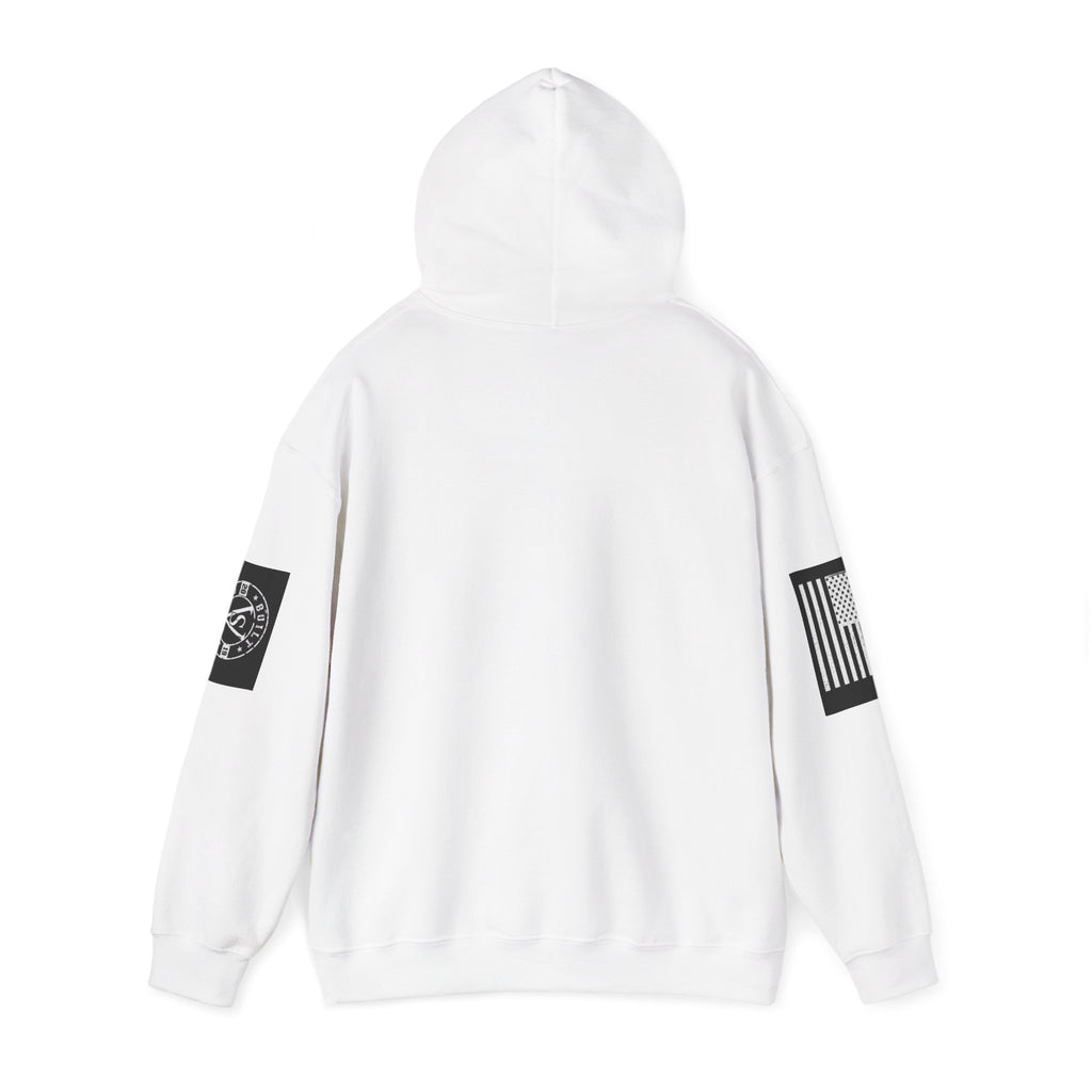 Veteran Status Hoodie – Military Pride Pullover with Sleeve Flag & Emblem