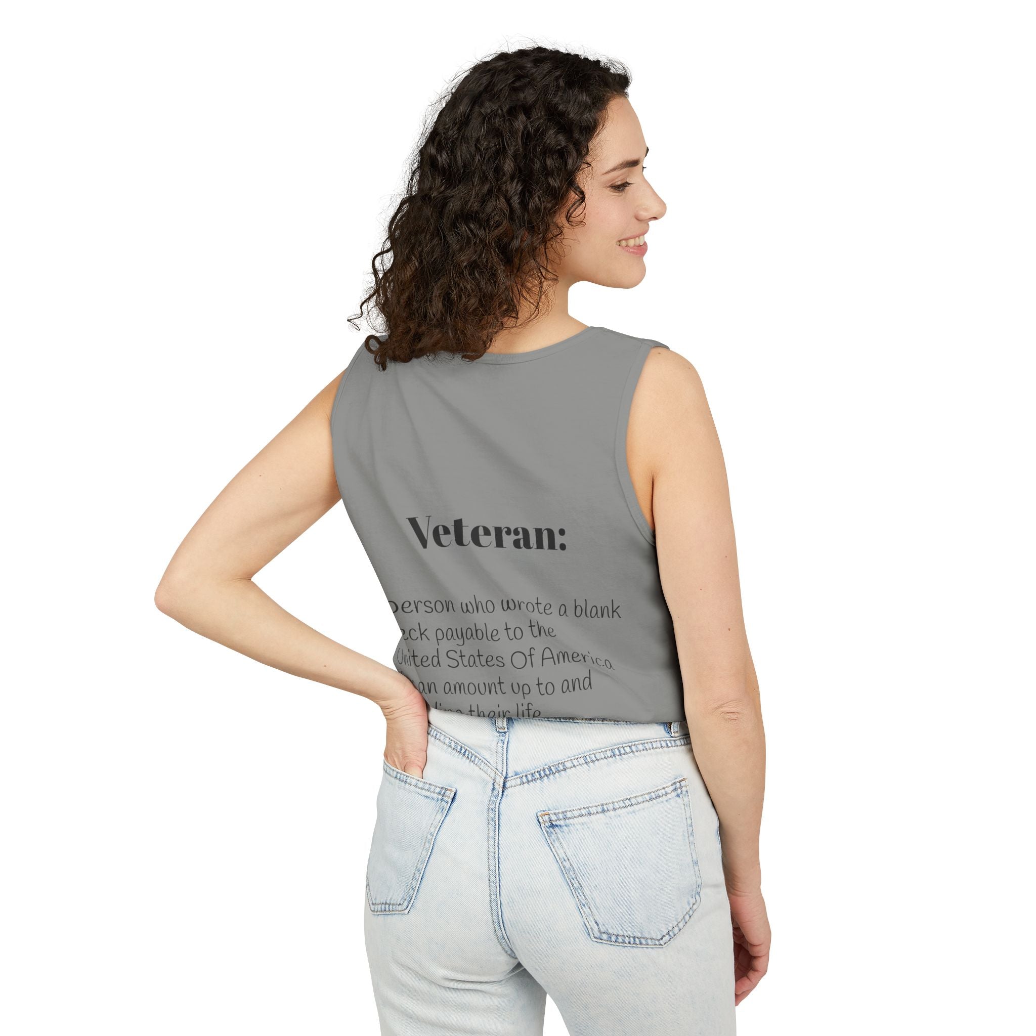 Veteran Definition Tank Top — Patriotic Military Tribute Tank