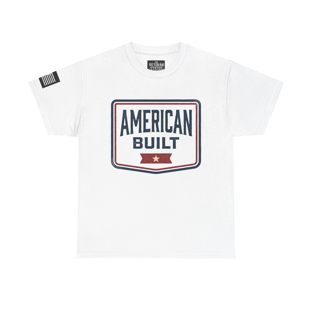 American Built T‑Shirt — Patriotic Vintage Shield Tee