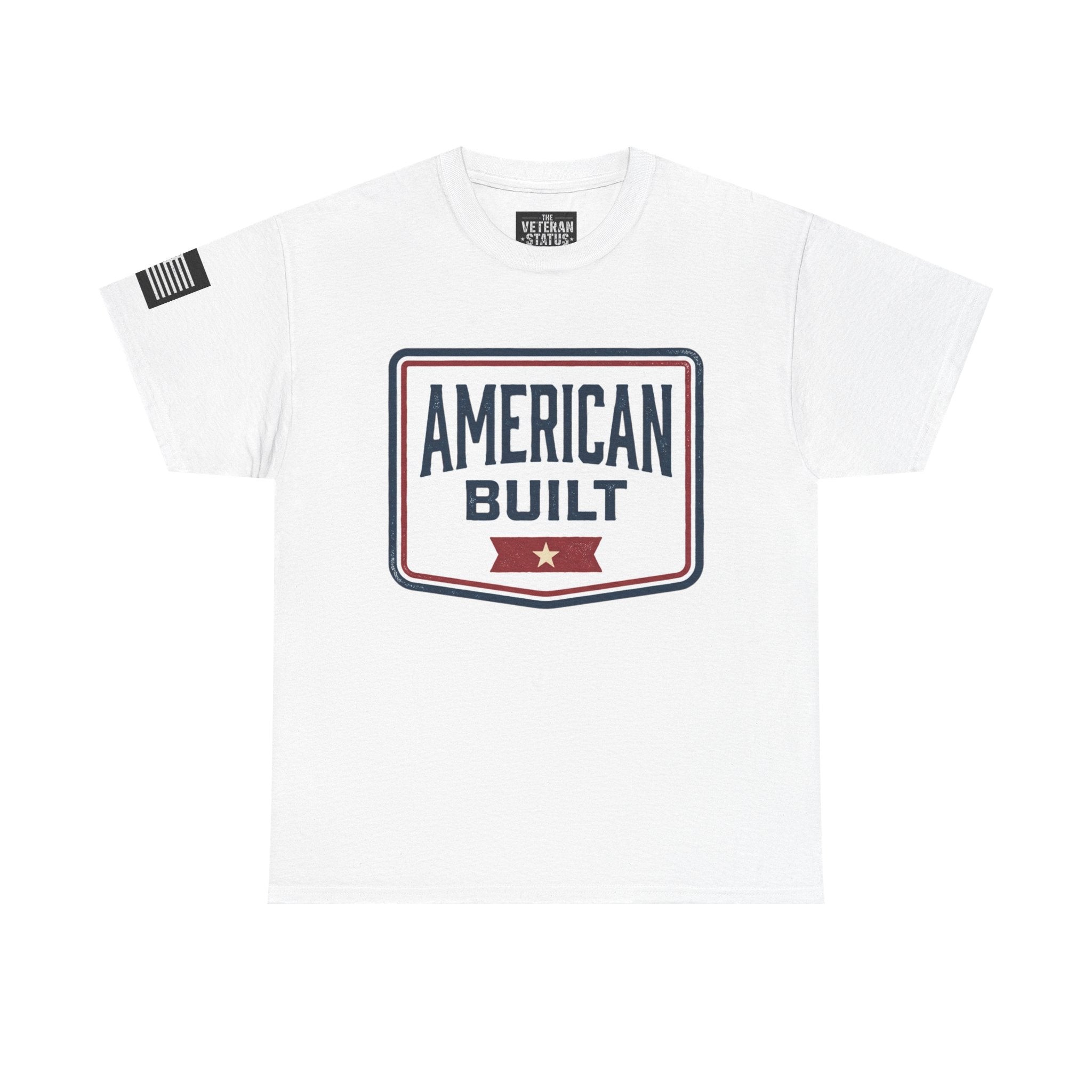 American Built T‑Shirt — Patriotic Vintage Shield Tee