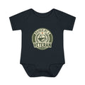 Raised by a Veteran Infant Bodysuit — Baby Onesie with Military Emblem