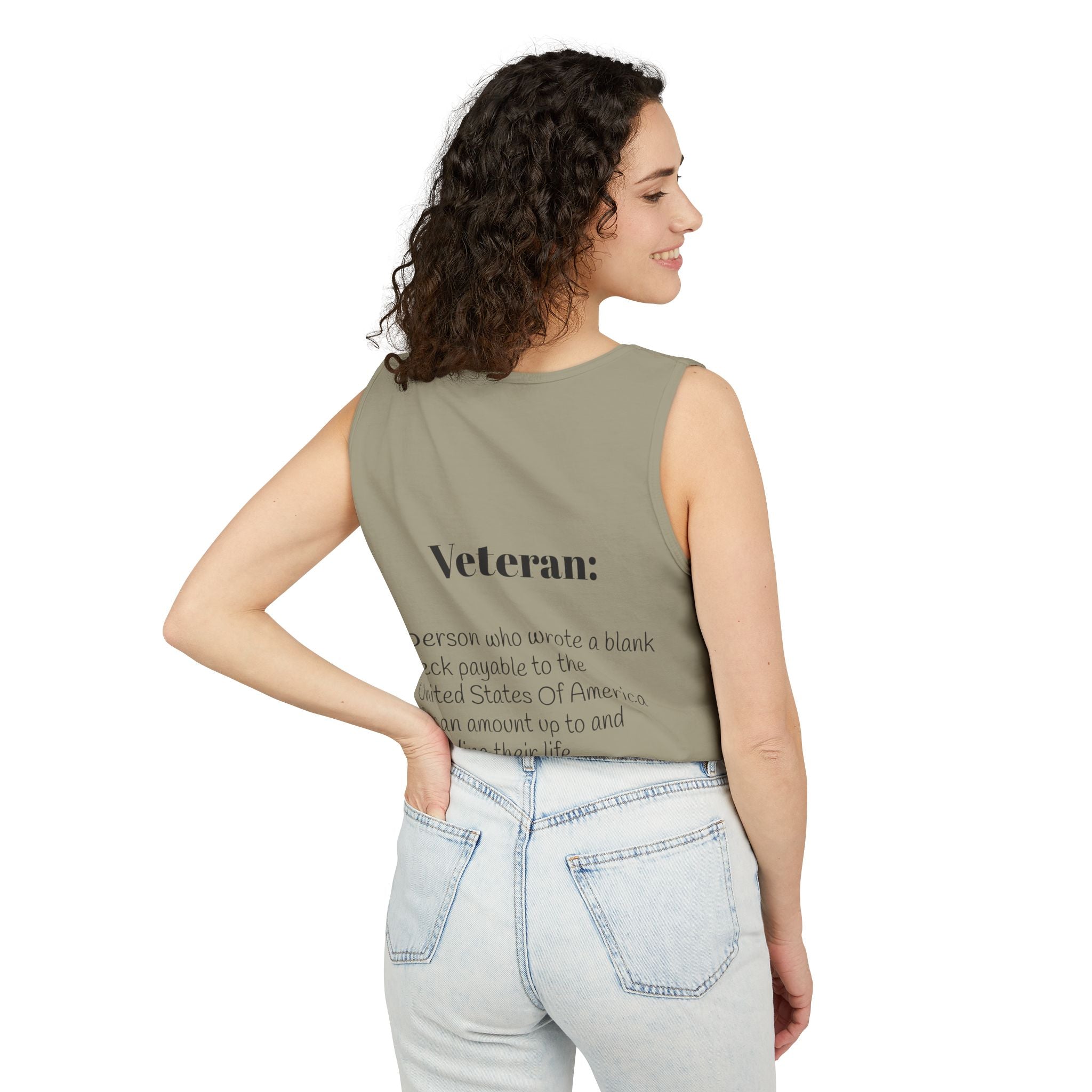Veteran Definition Tank Top — Patriotic Military Tribute Tank