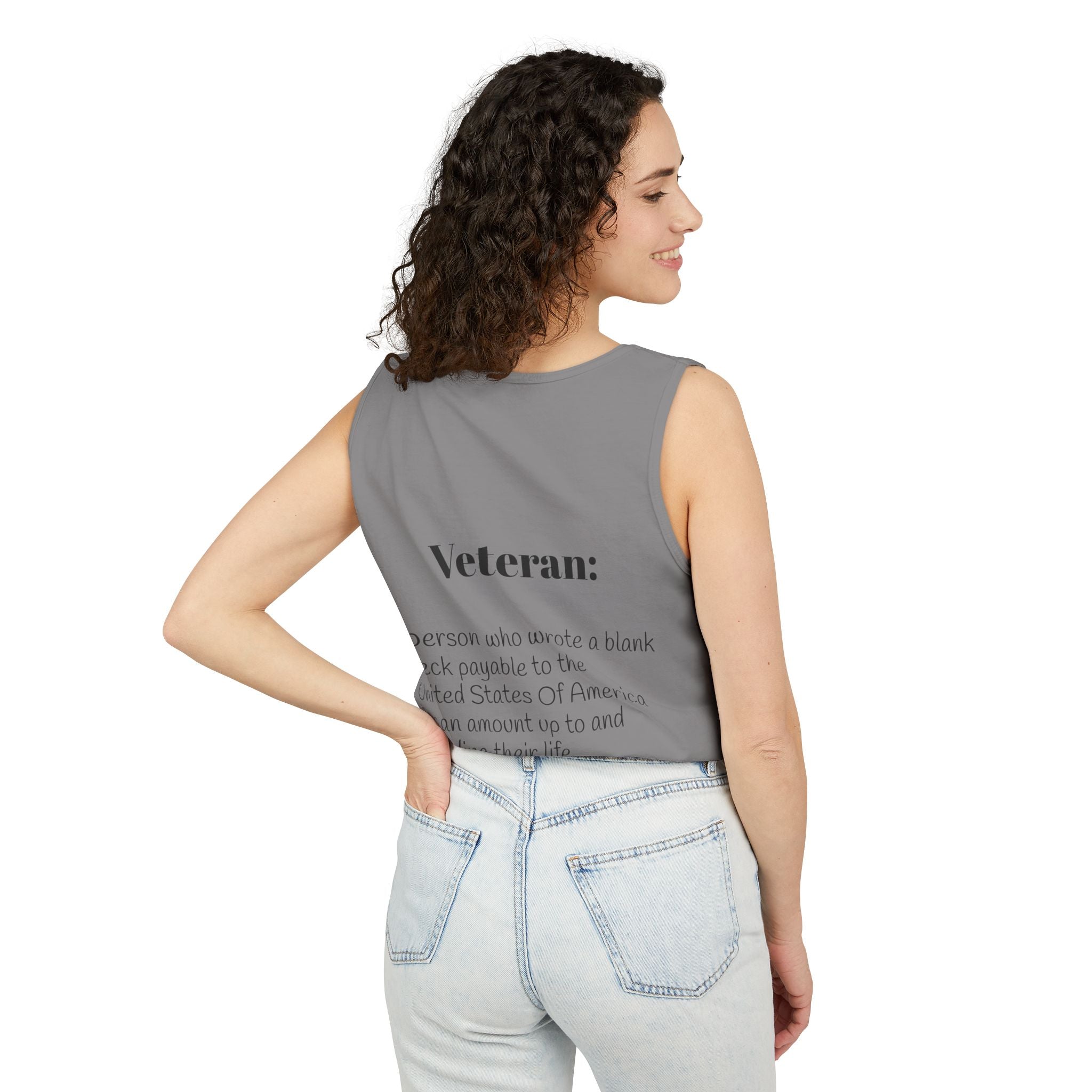 Veteran Definition Tank Top — Patriotic Military Tribute Tank