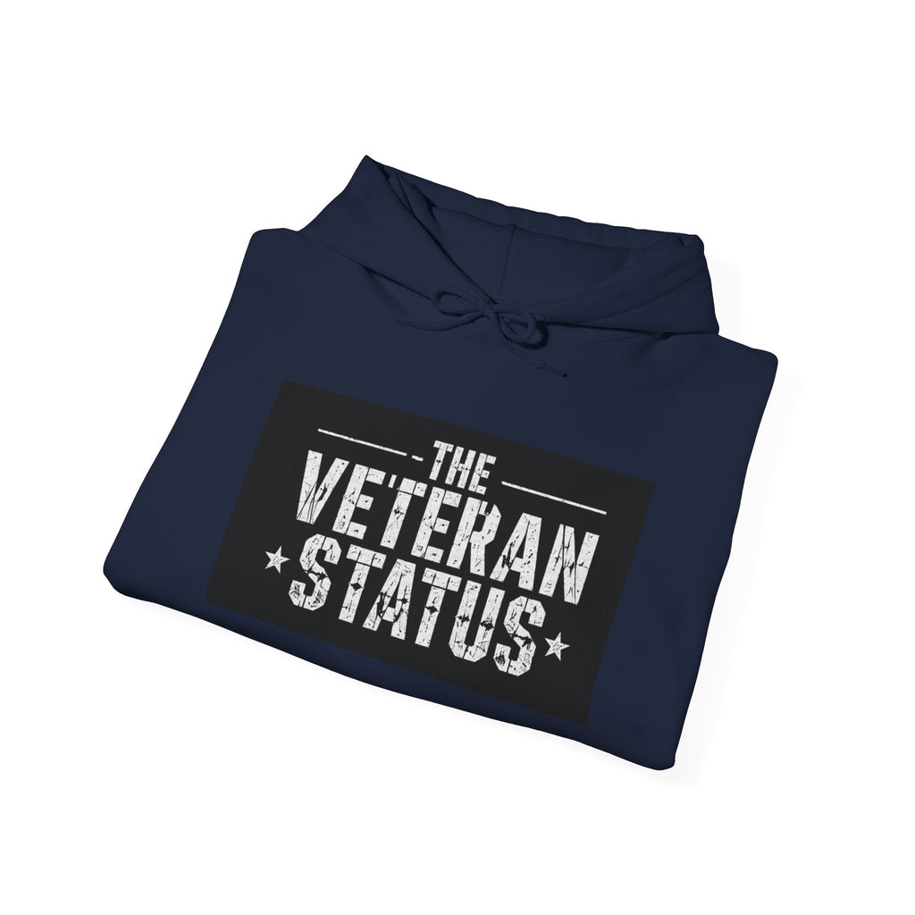 Veteran Status Hoodie – Military Pride Pullover with Sleeve Flag & Emblem