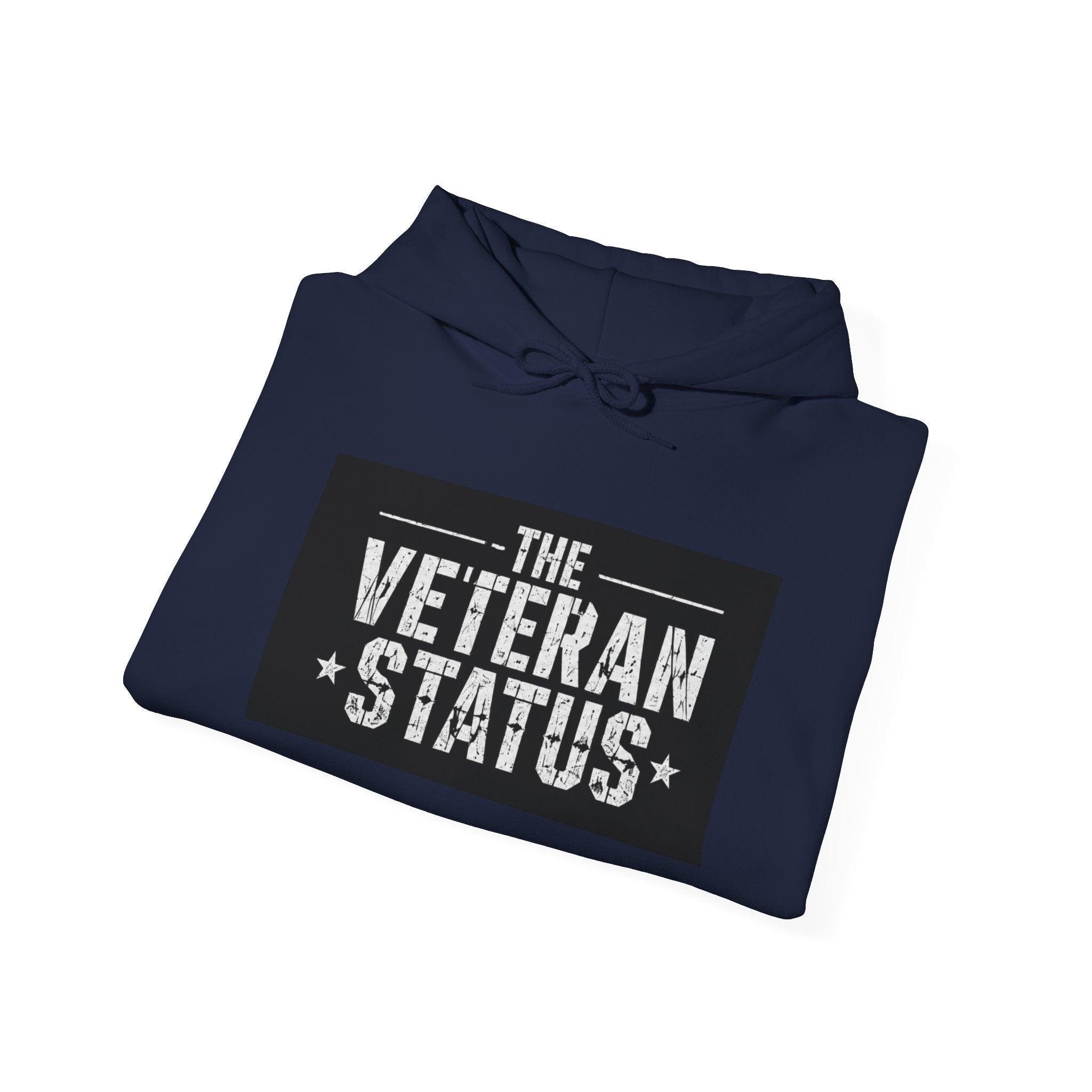 Veteran Status Hoodie – Military Pride Pullover with Sleeve Flag & Emblem