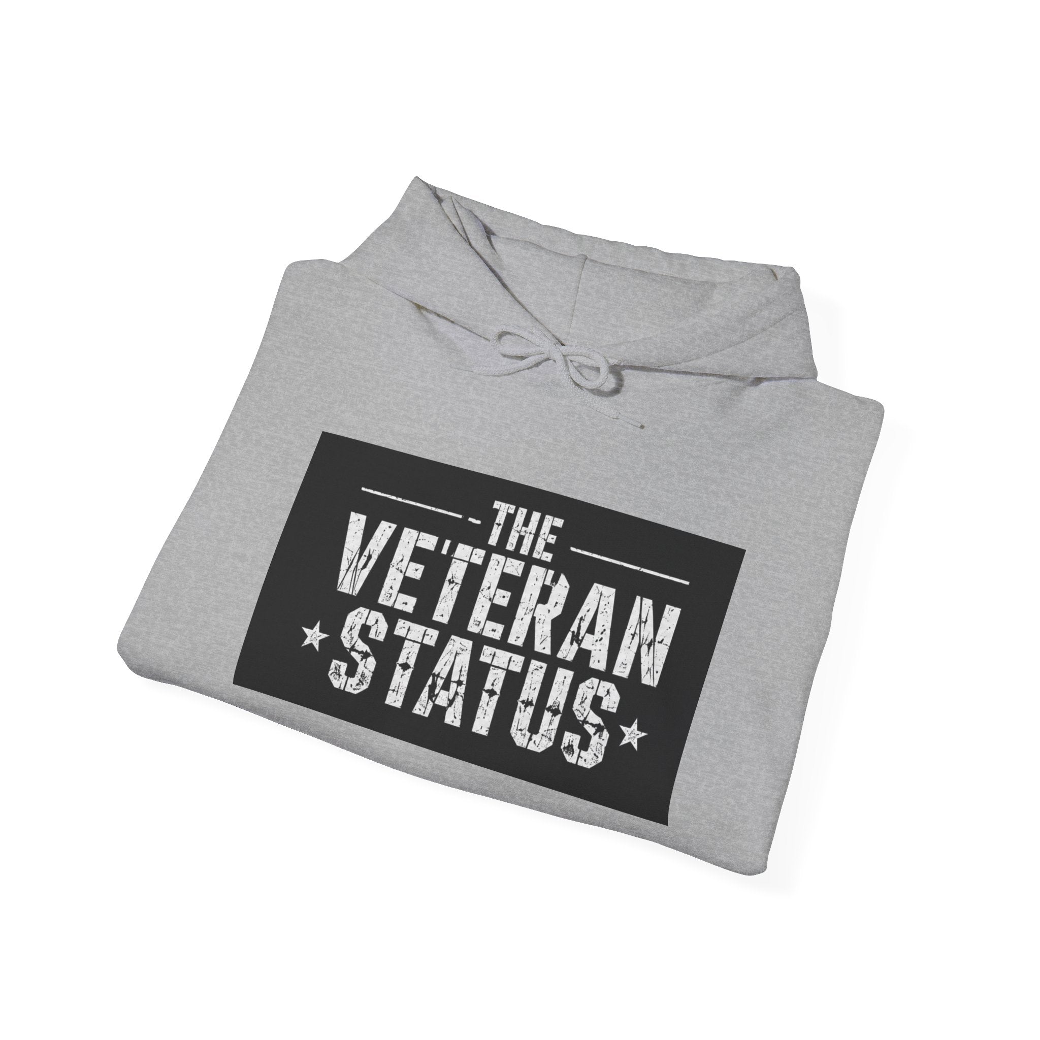 Veteran Status Hoodie – Military Pride Pullover with Sleeve Flag & Emblem