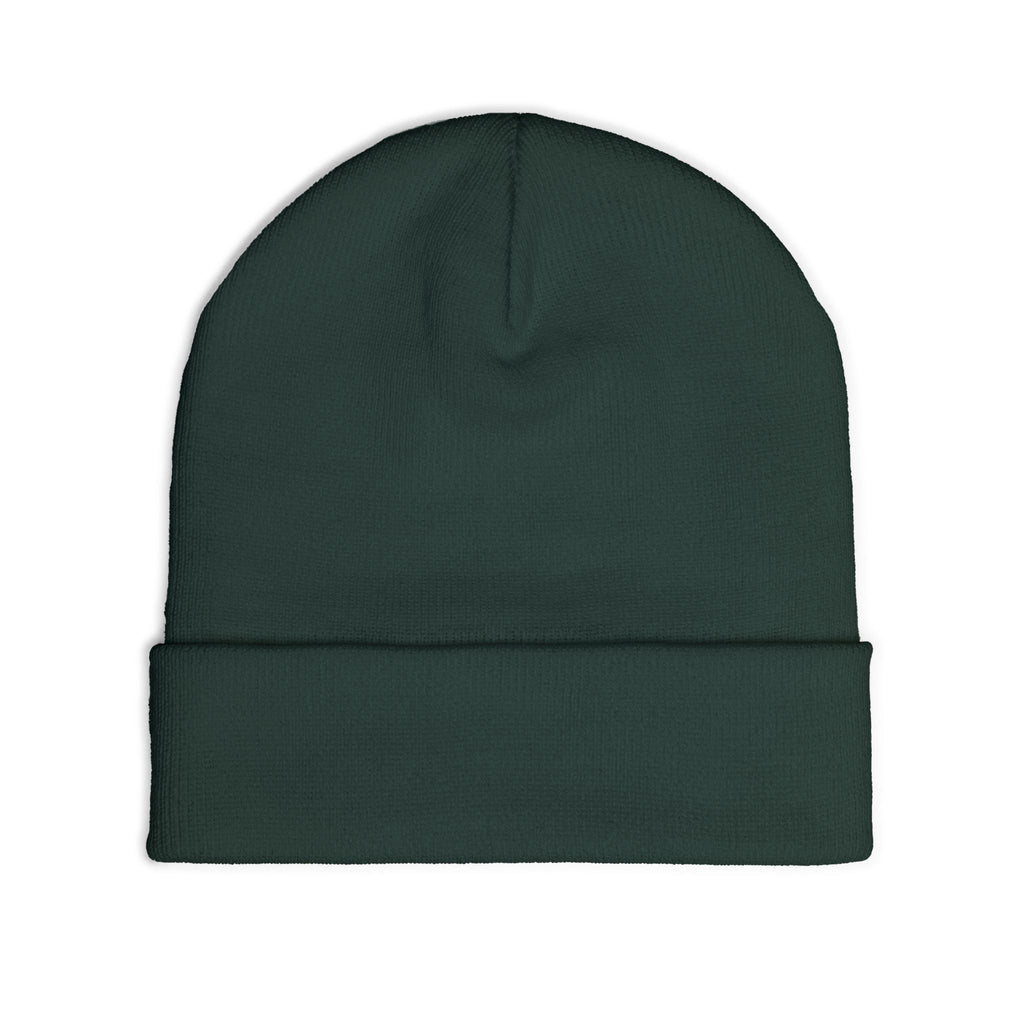 Embroidered Veteran Badge Knit Beanie