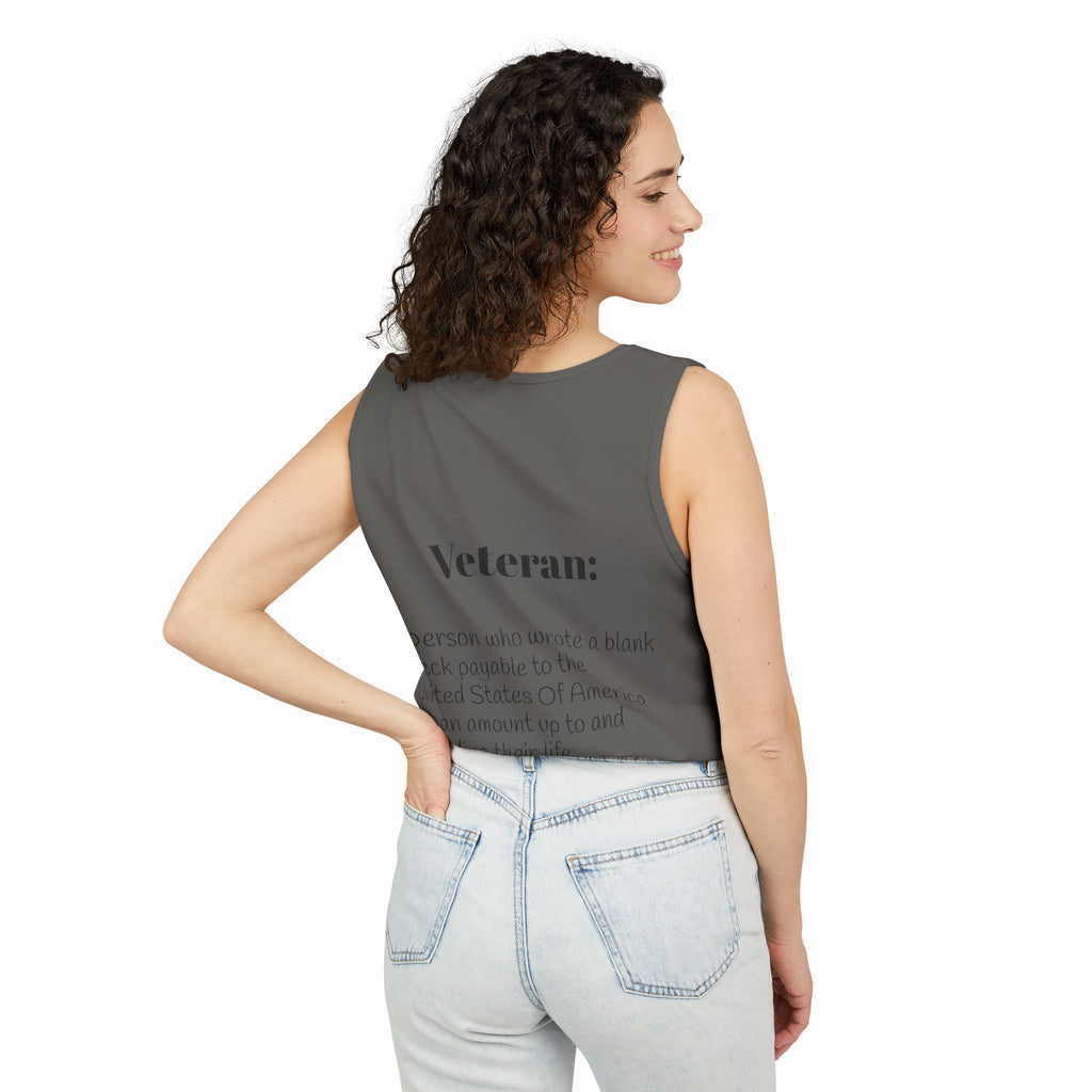 Veteran Definition Tank Top — Patriotic Military Tribute Tank