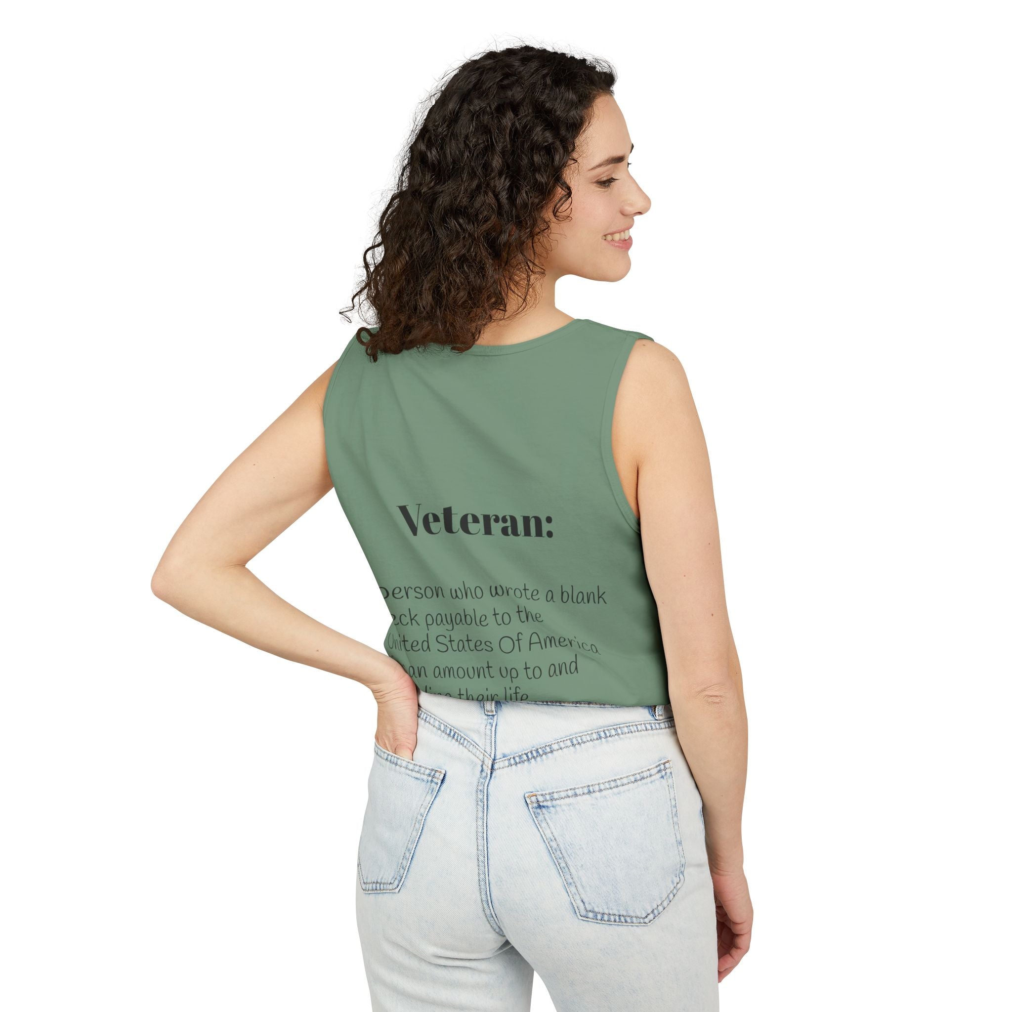 Veteran Definition Tank Top — Patriotic Military Tribute Tank