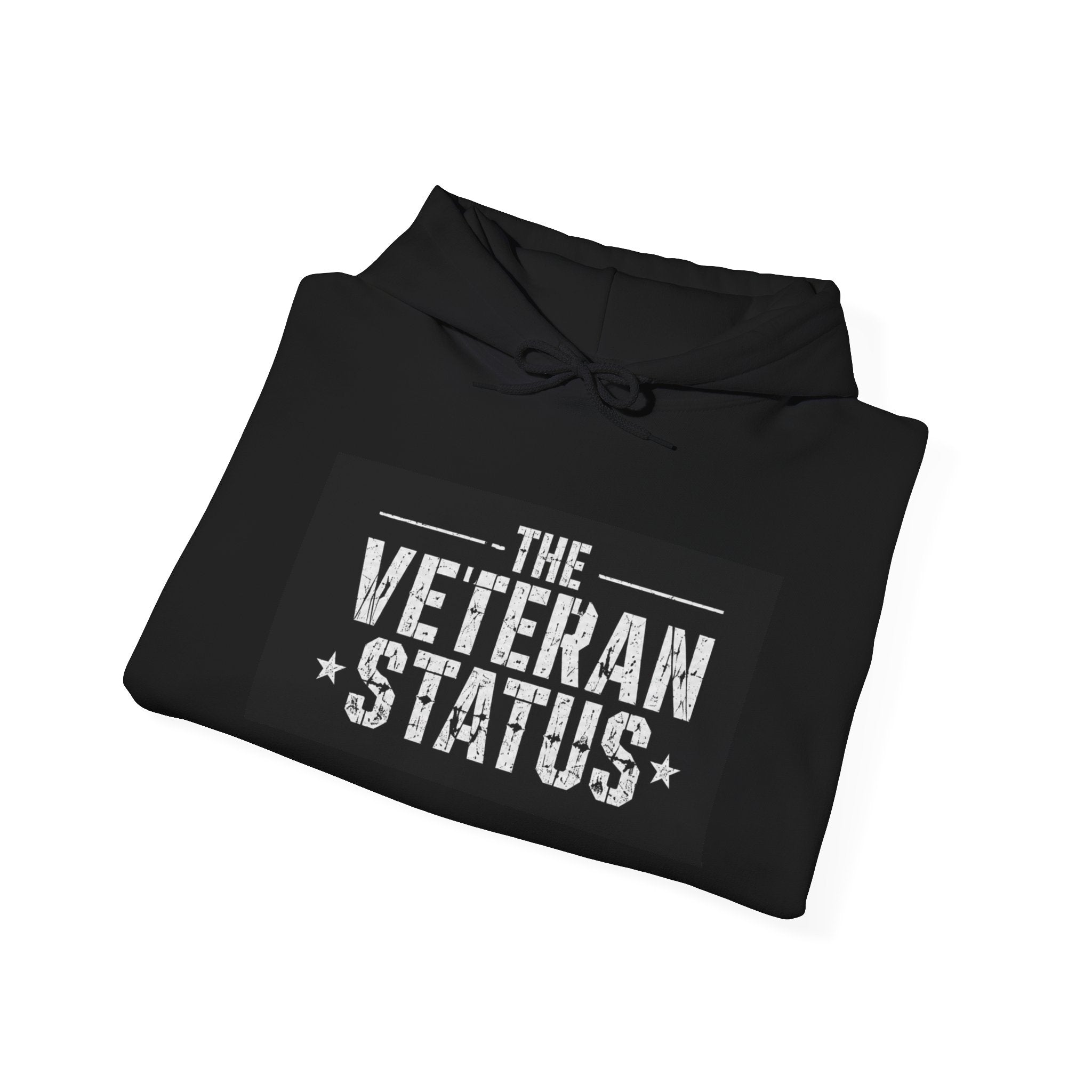 Veteran Status Hoodie – Military Pride Pullover with Sleeve Flag & Emblem