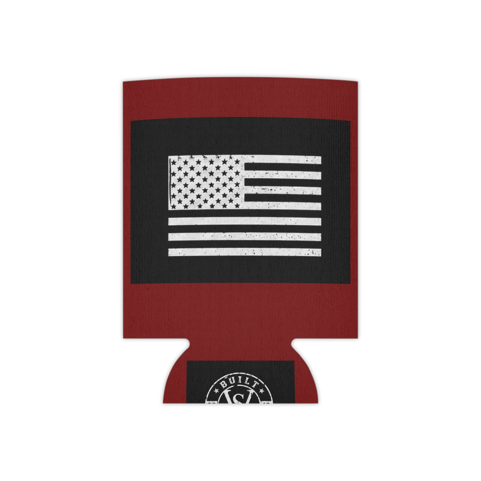 Veteran Status Can Cooler – American Flag Beer Koozie