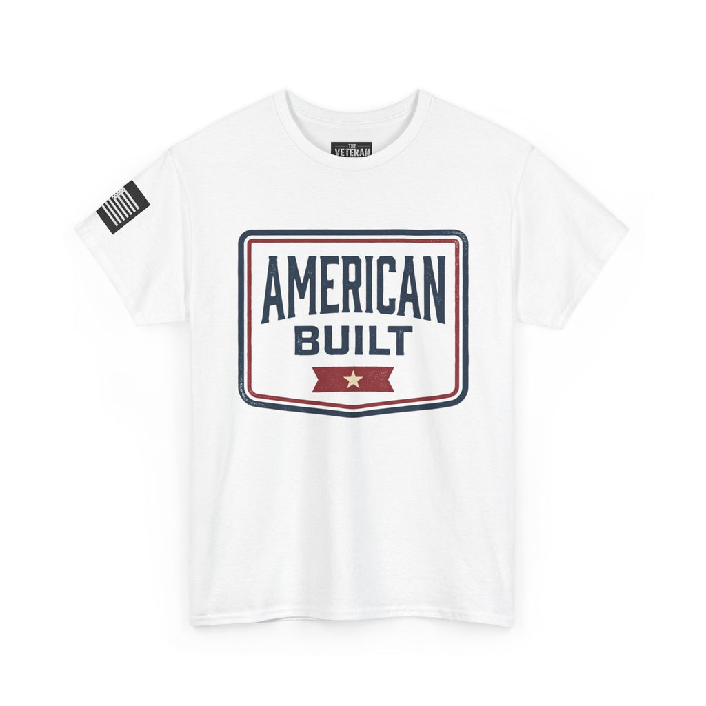 American Built T‑Shirt — Patriotic Vintage Shield Tee