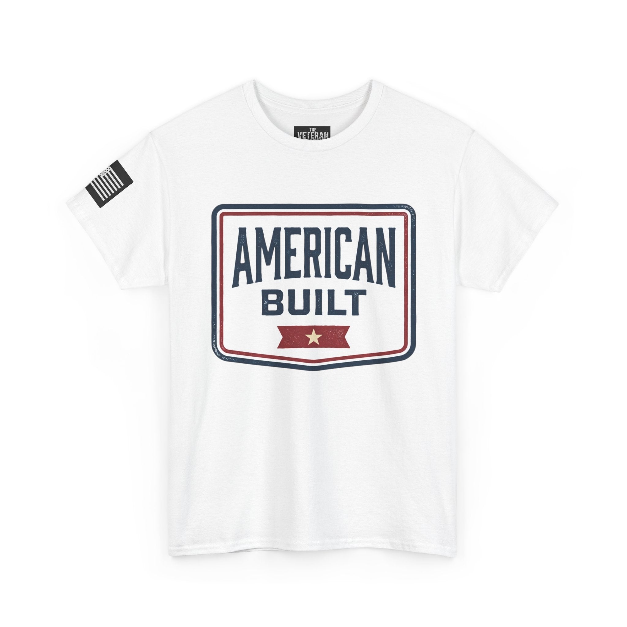 American Built T‑Shirt — Patriotic Vintage Shield Tee