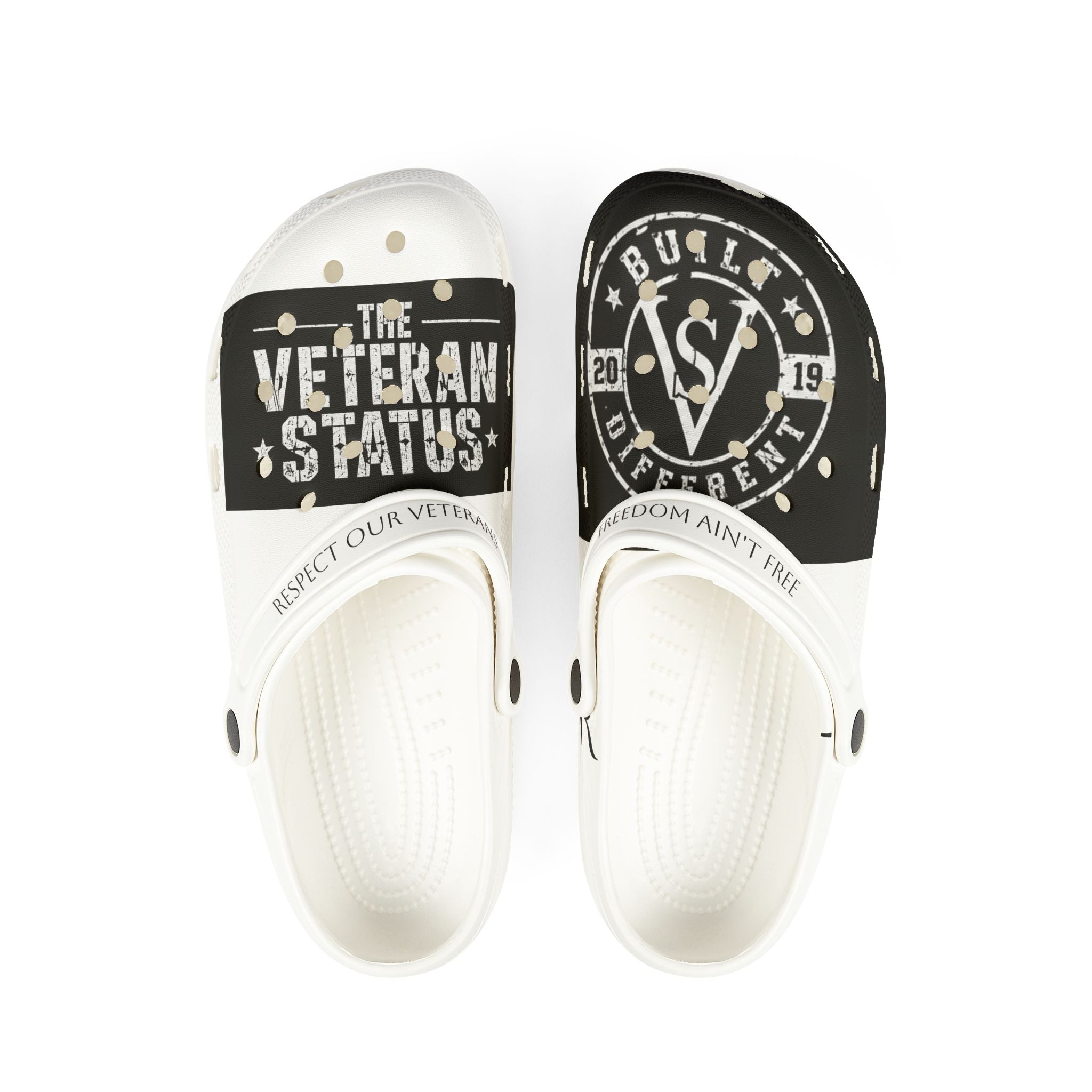 Veteran Status EVA Foam Clogs — Respect Our Veterans Slip-On Shoes