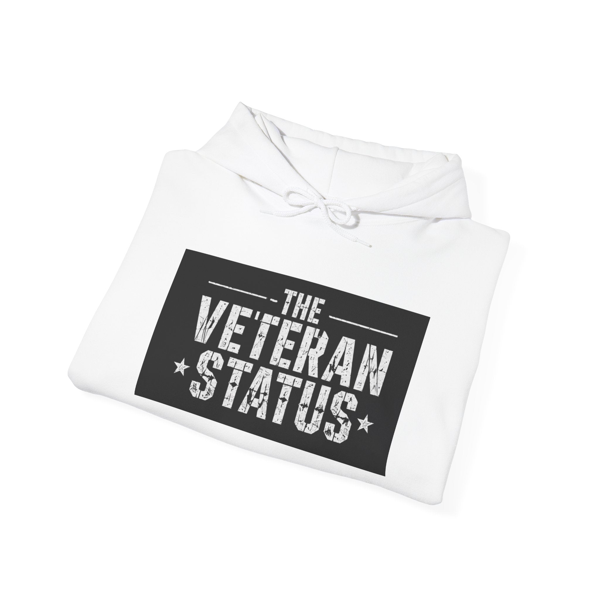 Veteran Status Hoodie – Military Pride Pullover with Sleeve Flag & Emblem