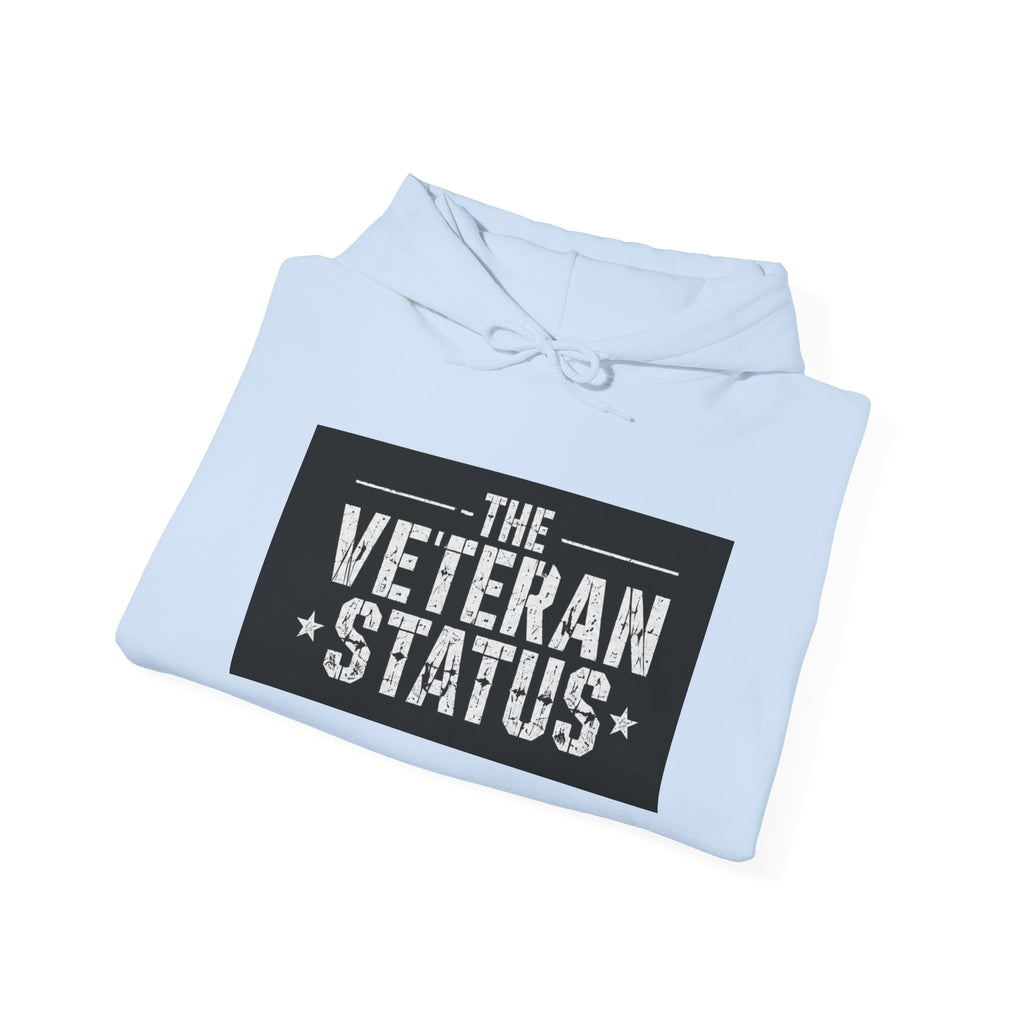 Veteran Status Hoodie – Military Pride Pullover with Sleeve Flag & Emblem
