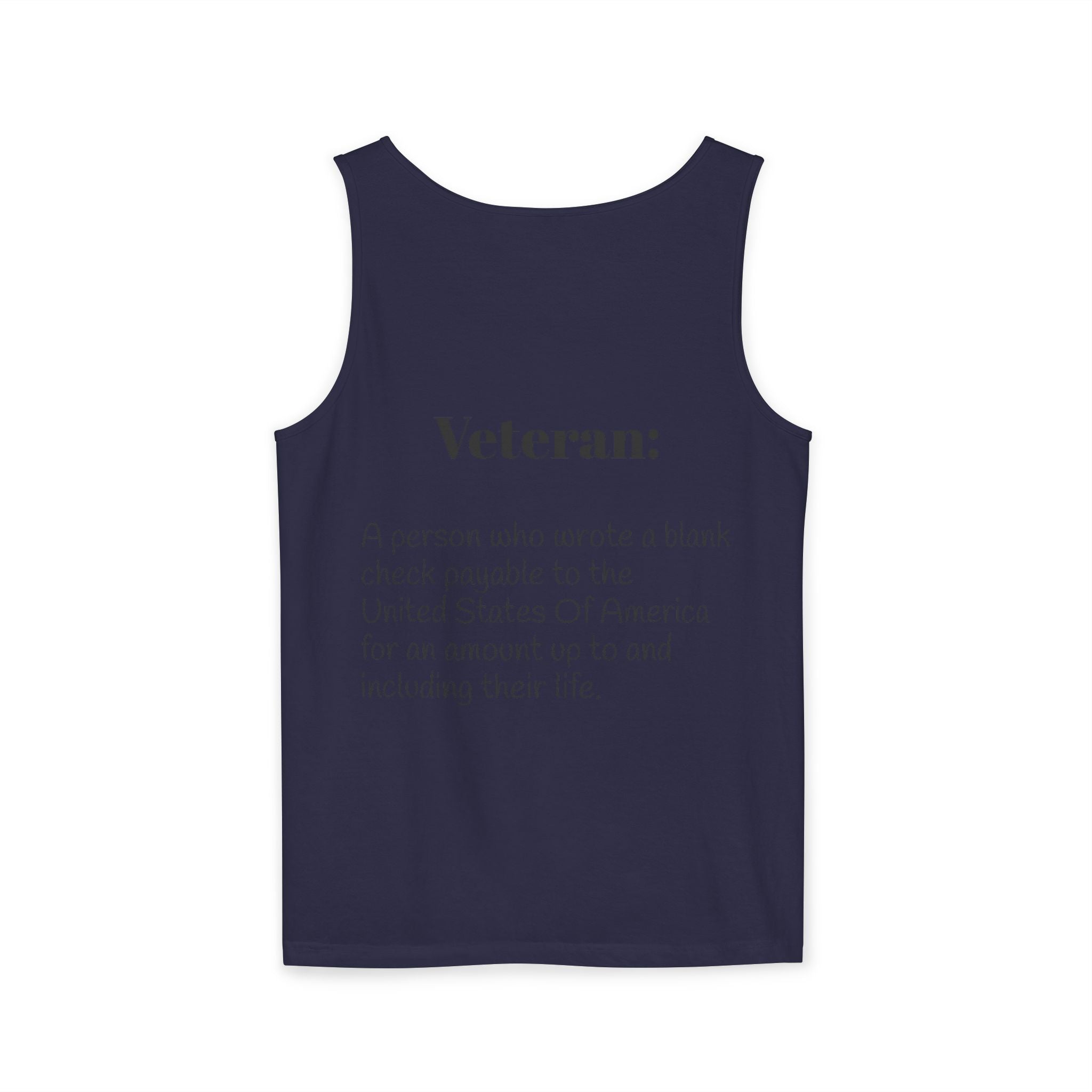 Veteran Definition Tank Top — Patriotic Military Tribute Tank