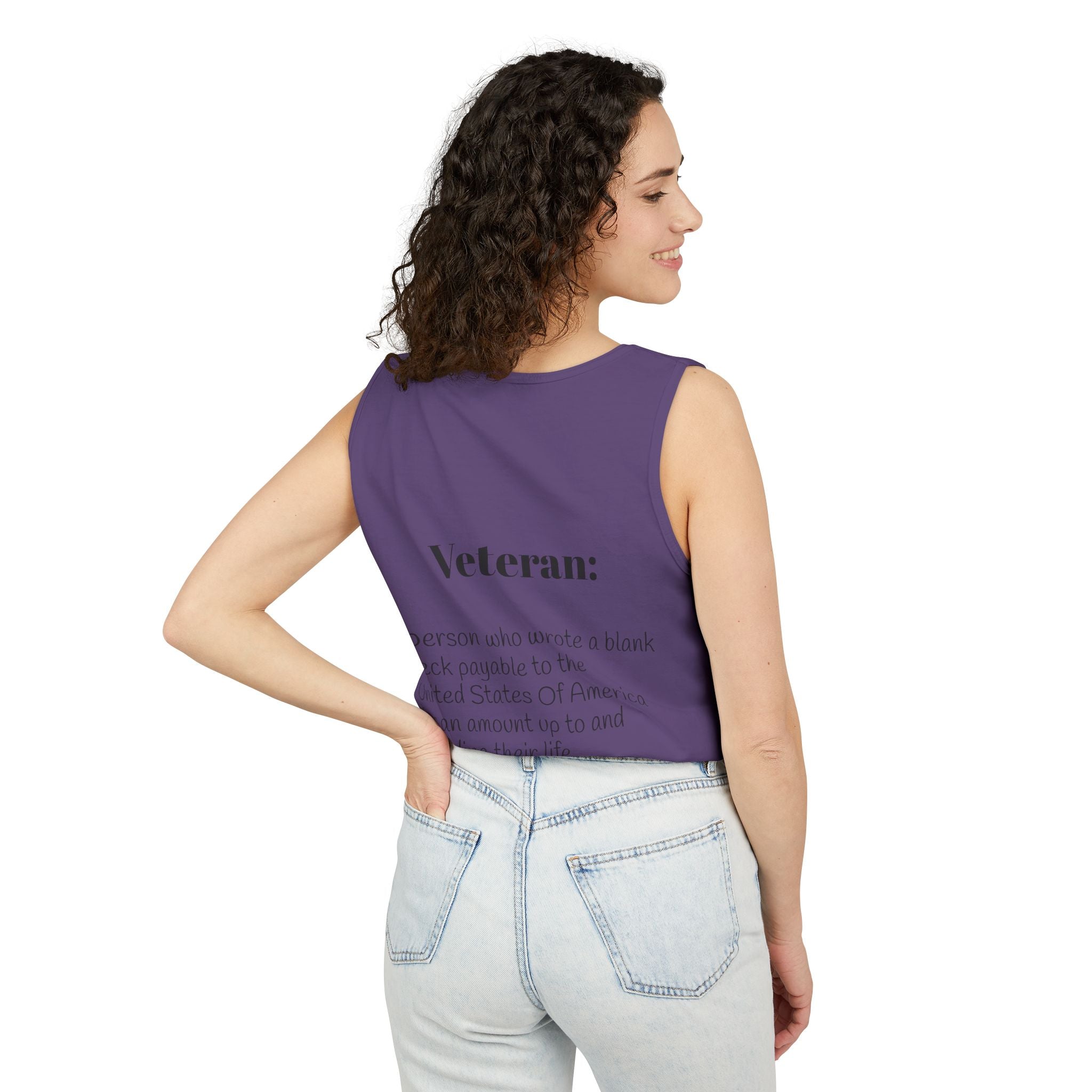 Veteran Definition Tank Top — Patriotic Military Tribute Tank