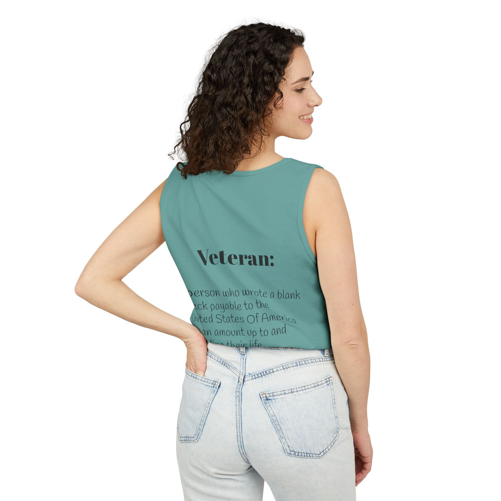 Veteran Definition Tank Top — Patriotic Military Tribute Tank