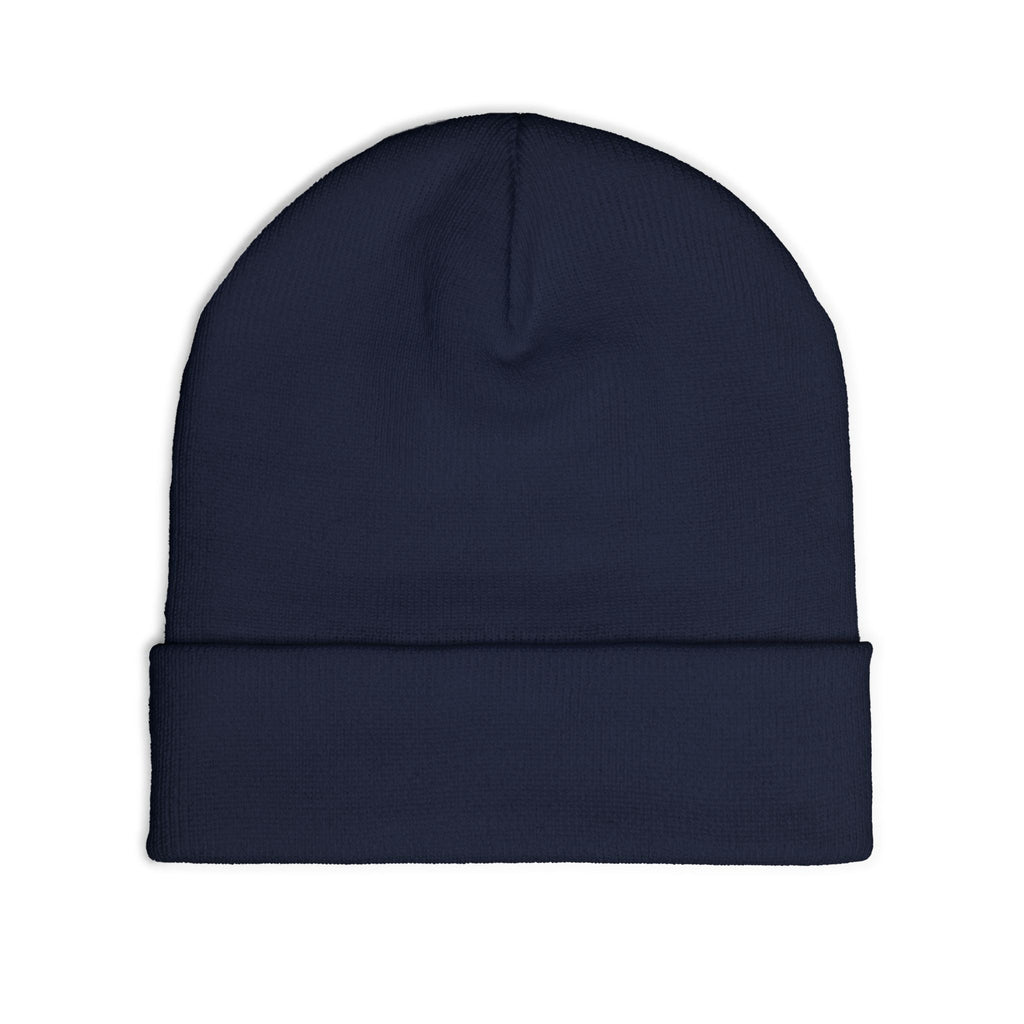 Embroidered Veteran Badge Knit Beanie
