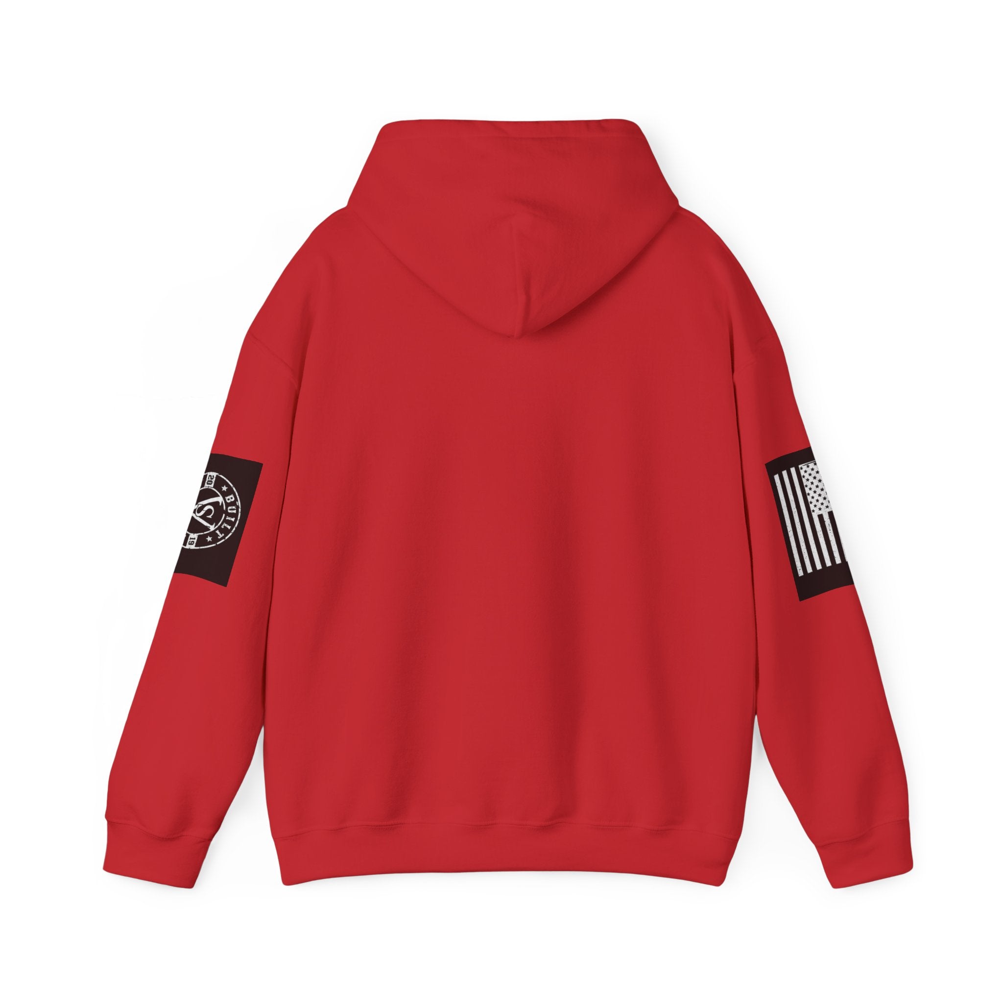 Veteran Status Hoodie – Military Pride Pullover with Sleeve Flag & Emblem