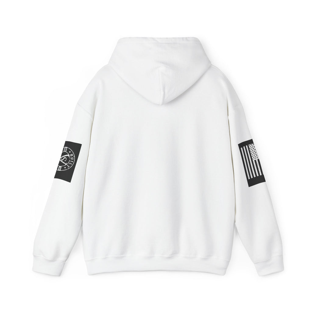 Veteran Status Hoodie – Military Pride Pullover with Sleeve Flag & Emblem