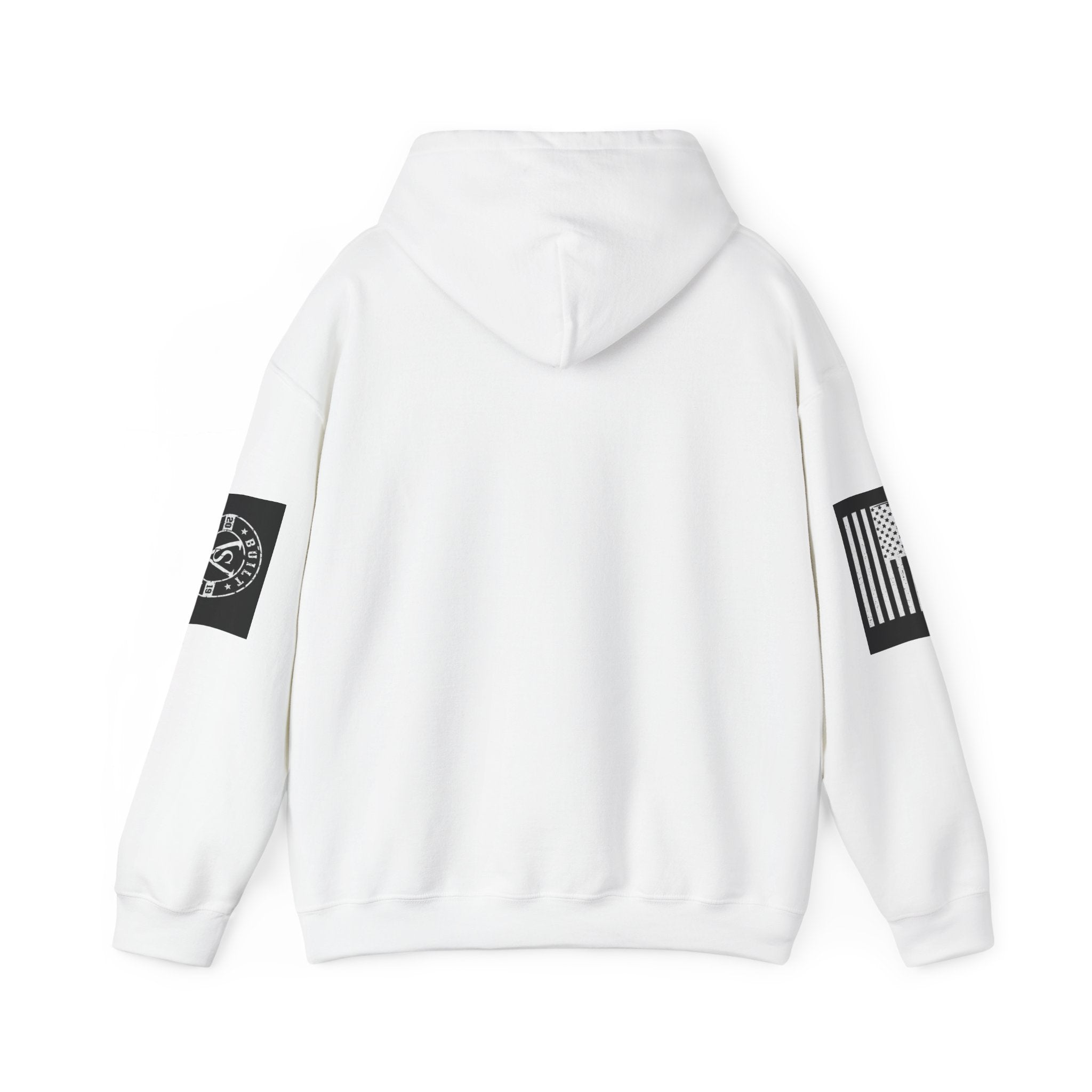 Veteran Status Hoodie – Military Pride Pullover with Sleeve Flag & Emblem