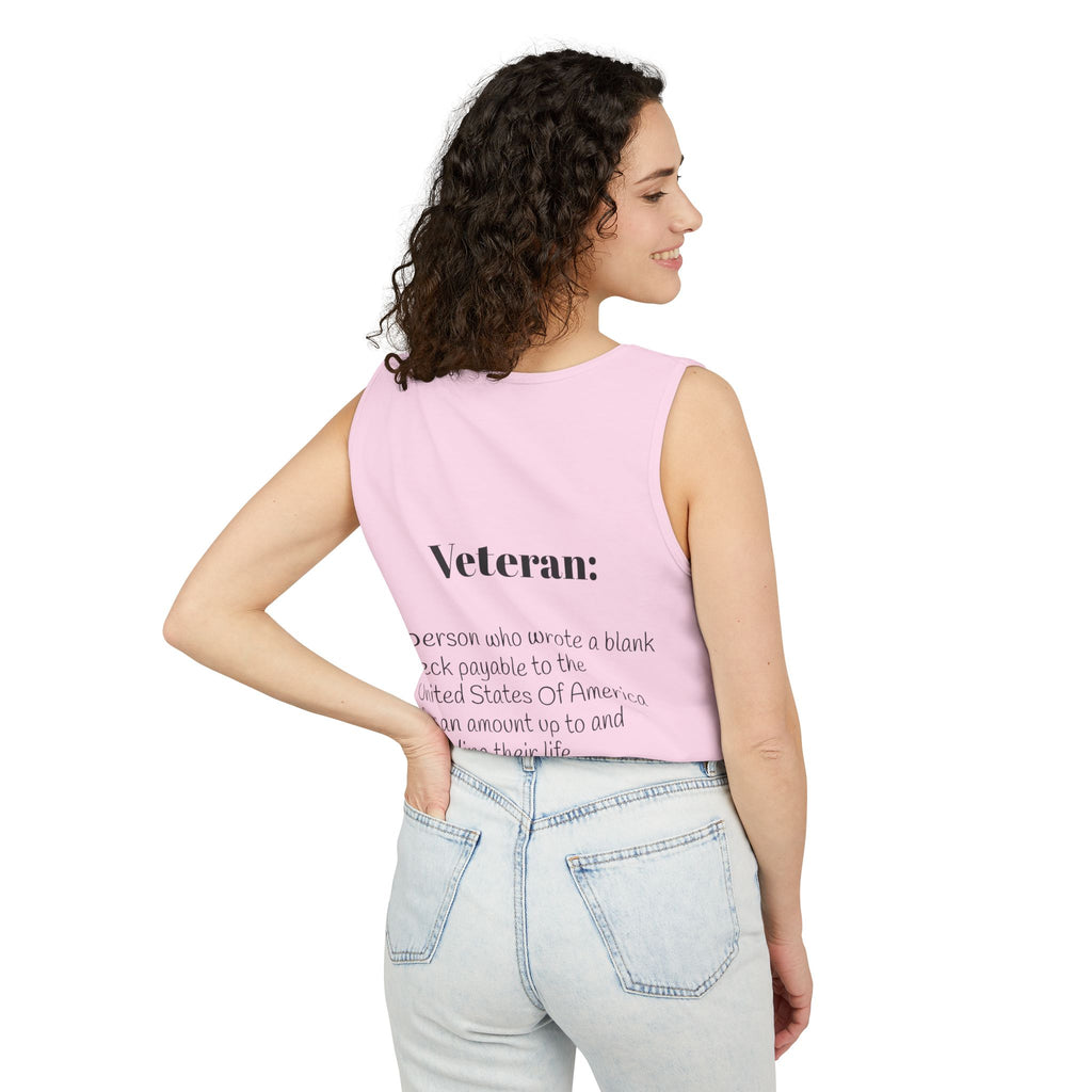 Veteran Definition Tank Top — Patriotic Military Tribute Tank