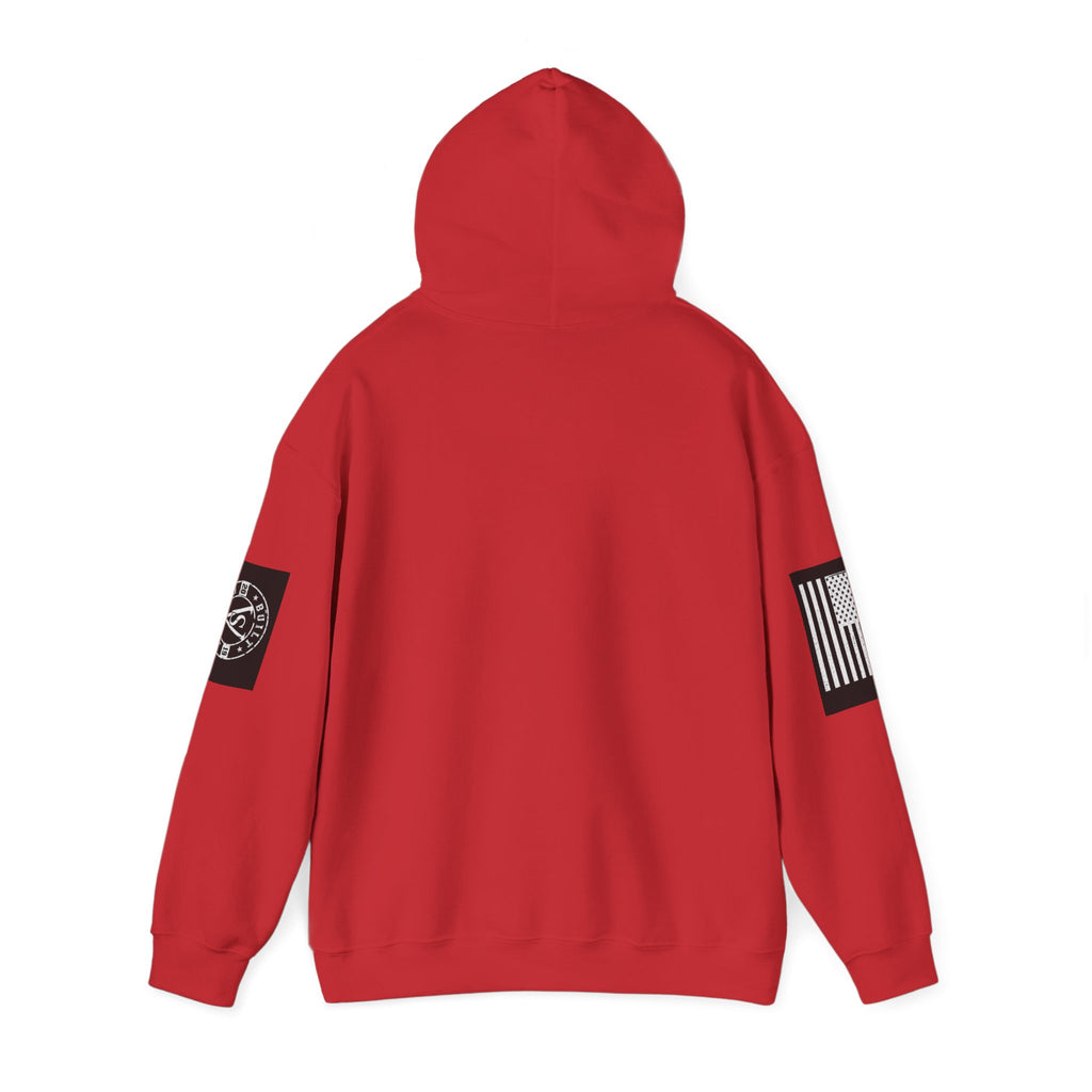 Veteran Status Hoodie – Military Pride Pullover with Sleeve Flag & Emblem