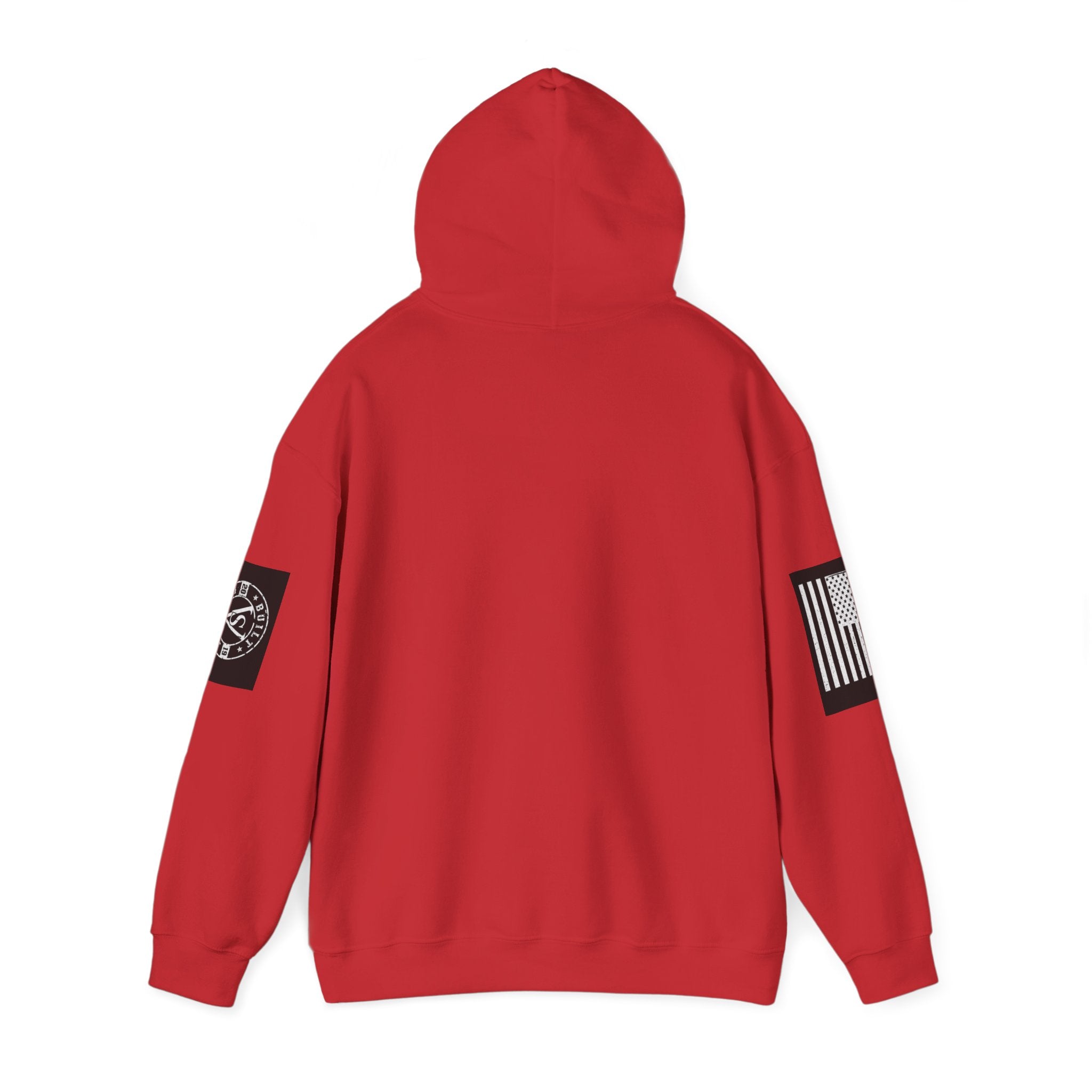 Veteran Status Hoodie – Military Pride Pullover with Sleeve Flag & Emblem