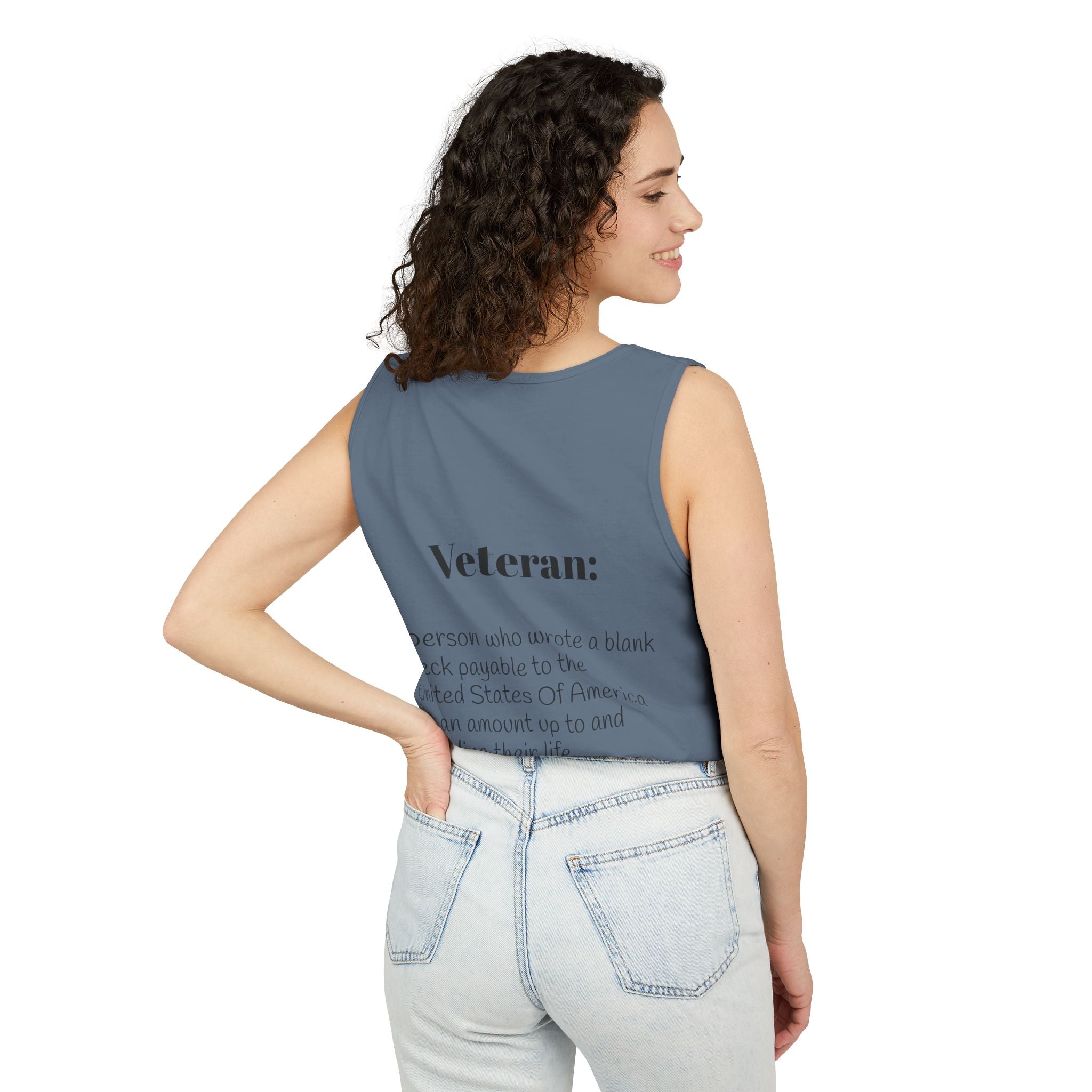 Veteran Definition Tank Top — Patriotic Military Tribute Tank