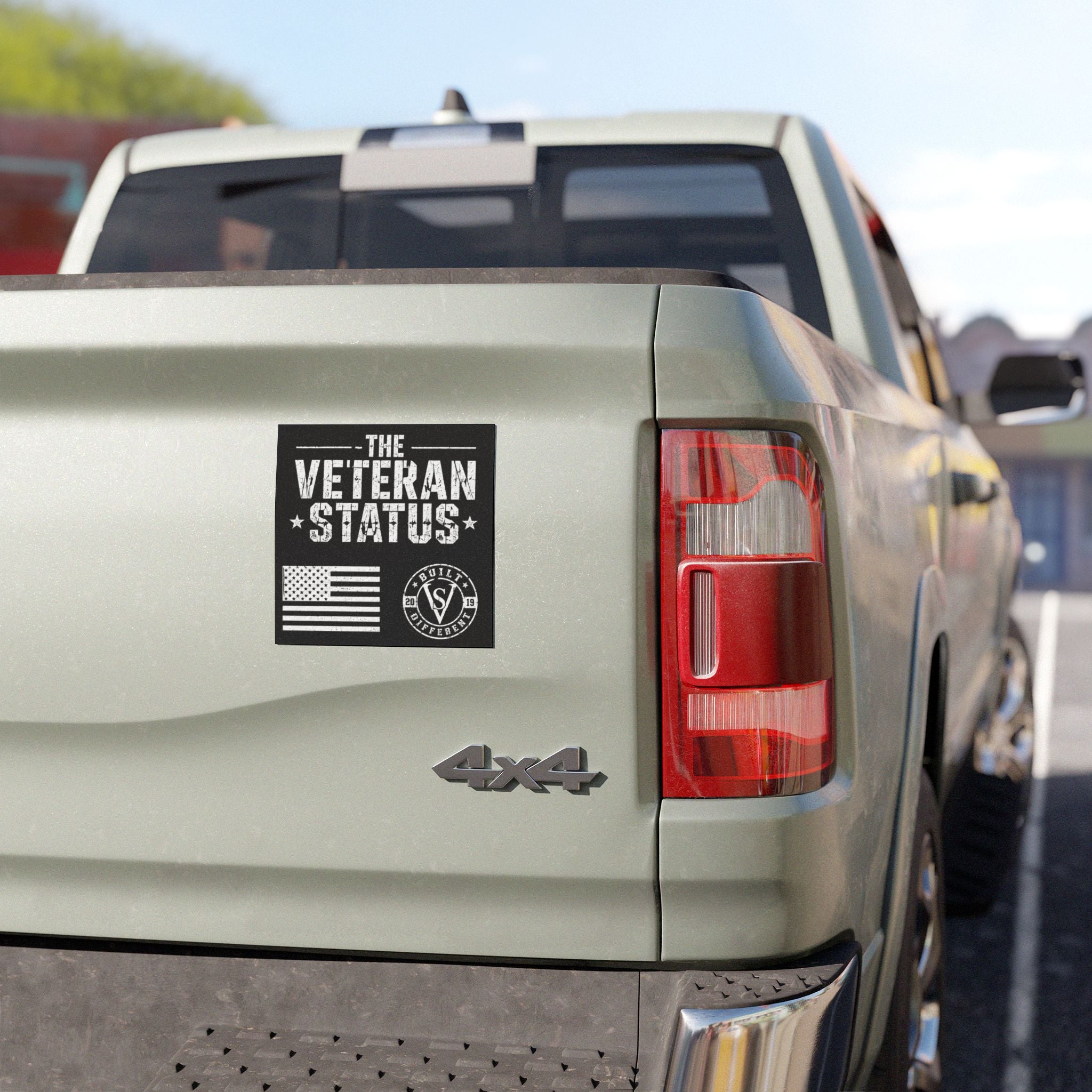 Veteran Status Car Magnet — 'The Veteran Status' Patriotic Military Magnetic Decal