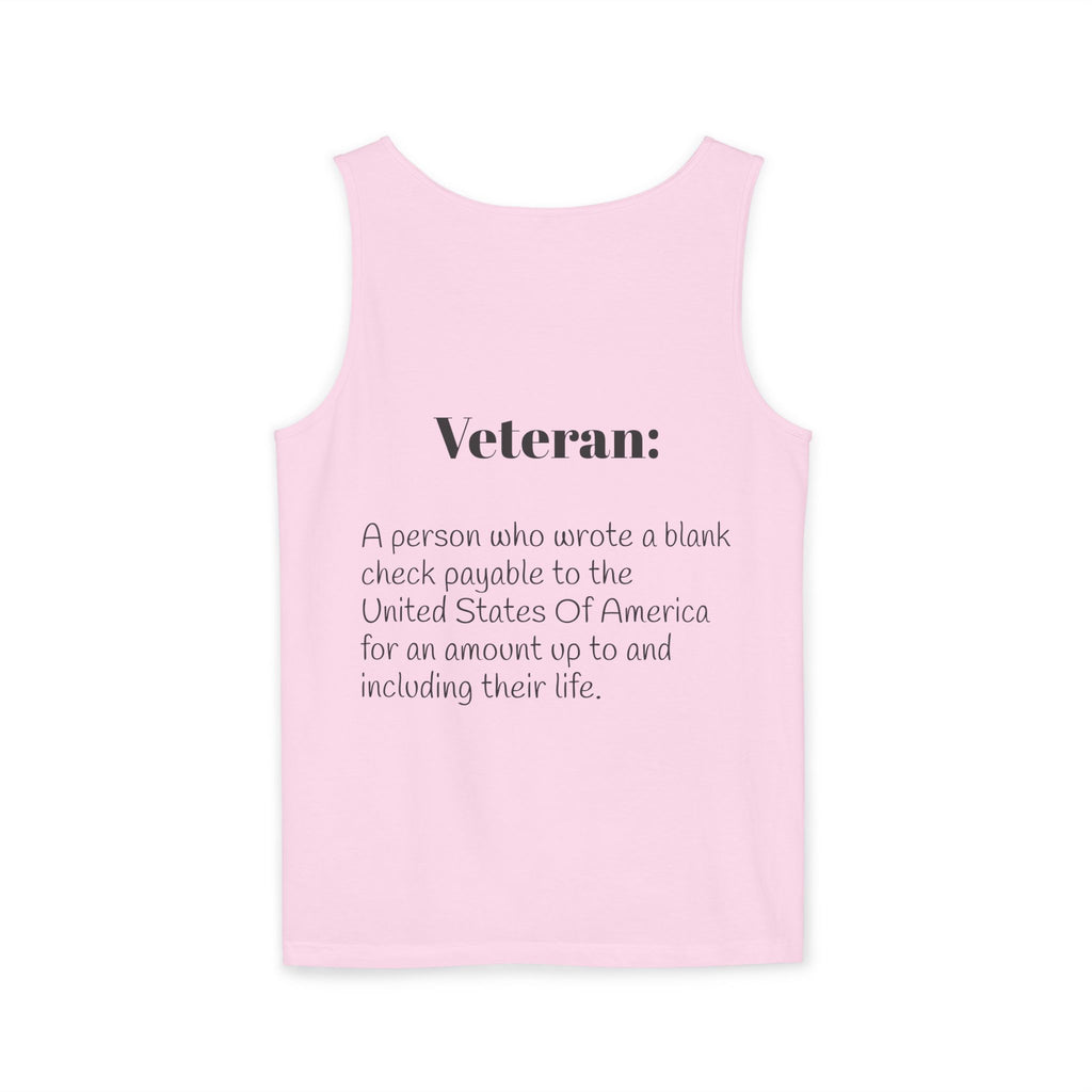 Veteran Definition Tank Top — Patriotic Military Tribute Tank