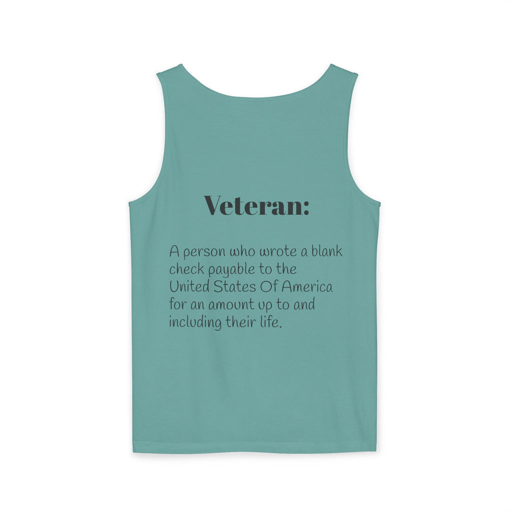 Veteran Definition Tank Top — Patriotic Military Tribute Tank