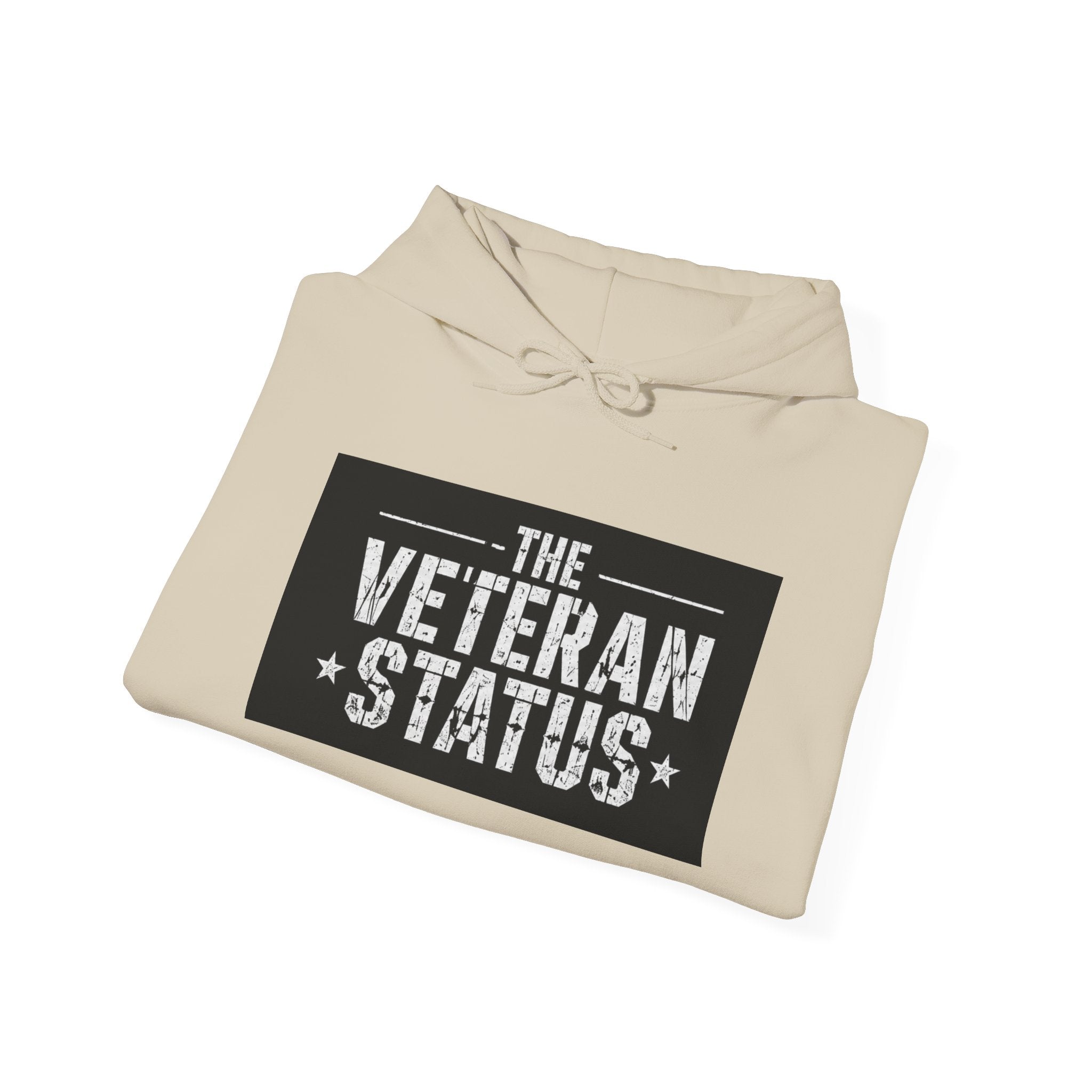 Veteran Status Hoodie – Military Pride Pullover with Sleeve Flag & Emblem