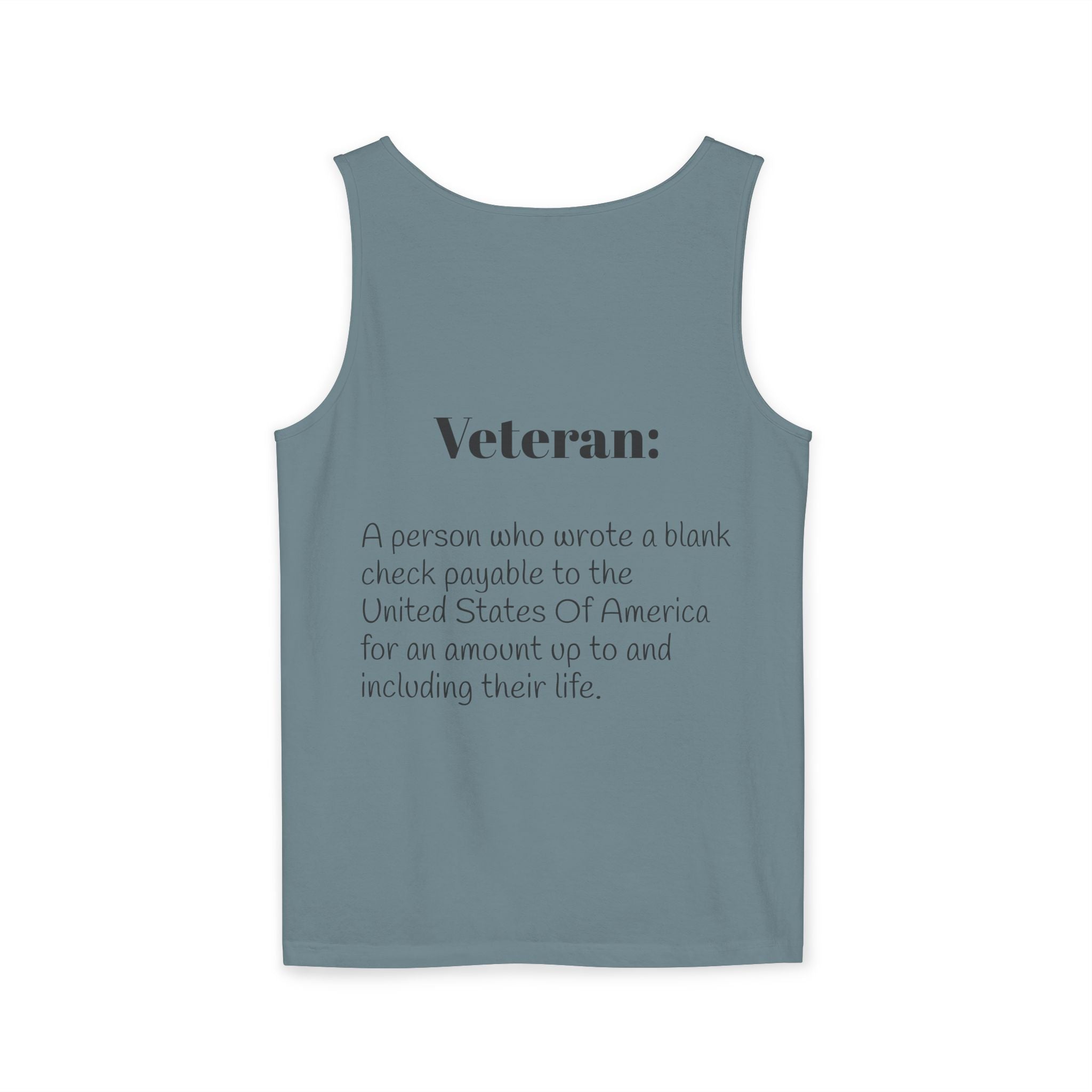 Veteran Definition Tank Top — Patriotic Military Tribute Tank