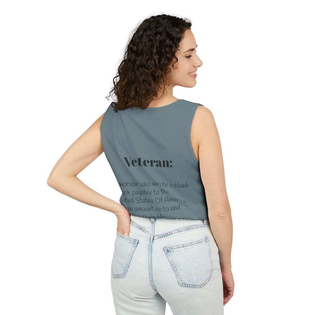 Veteran Definition Tank Top — Patriotic Military Tribute Tank