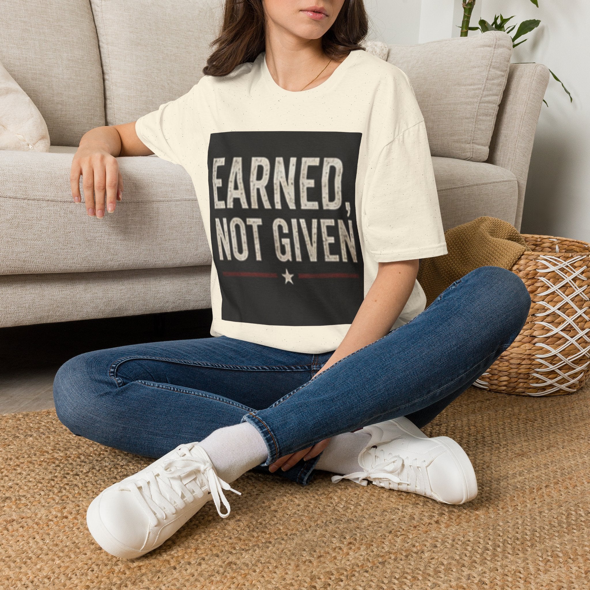 Earned Not Given T-Shirt — Motivational Graphic Tee for Gym, Military & Hustle Mindset