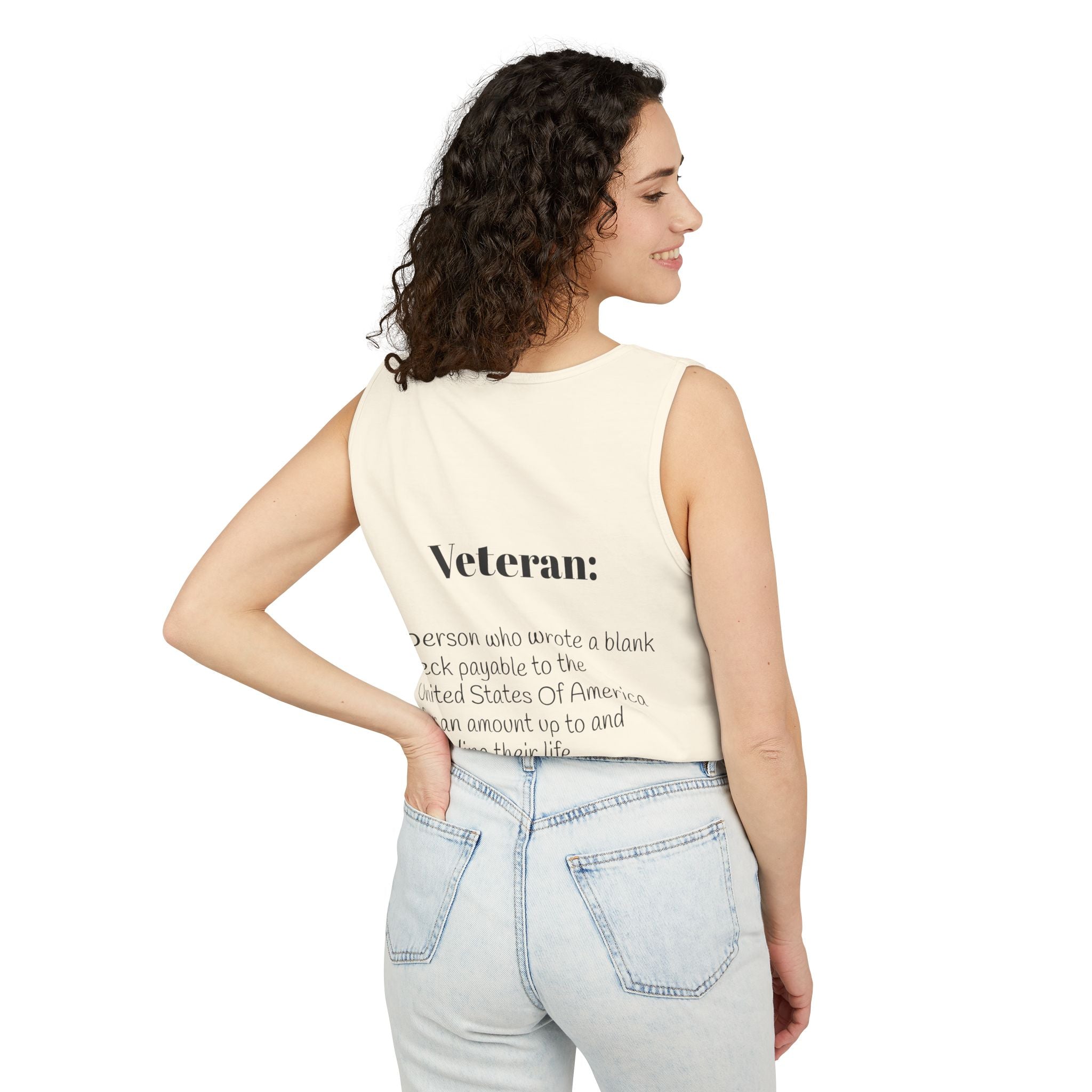 Veteran Definition Tank Top — Patriotic Military Tribute Tank